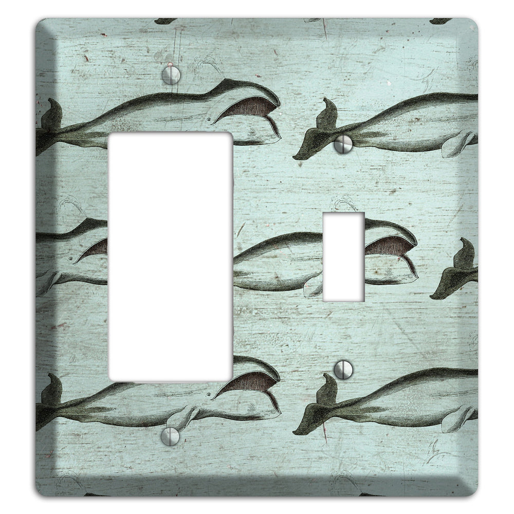 Whale Watch Rocker / Toggle Wallplate