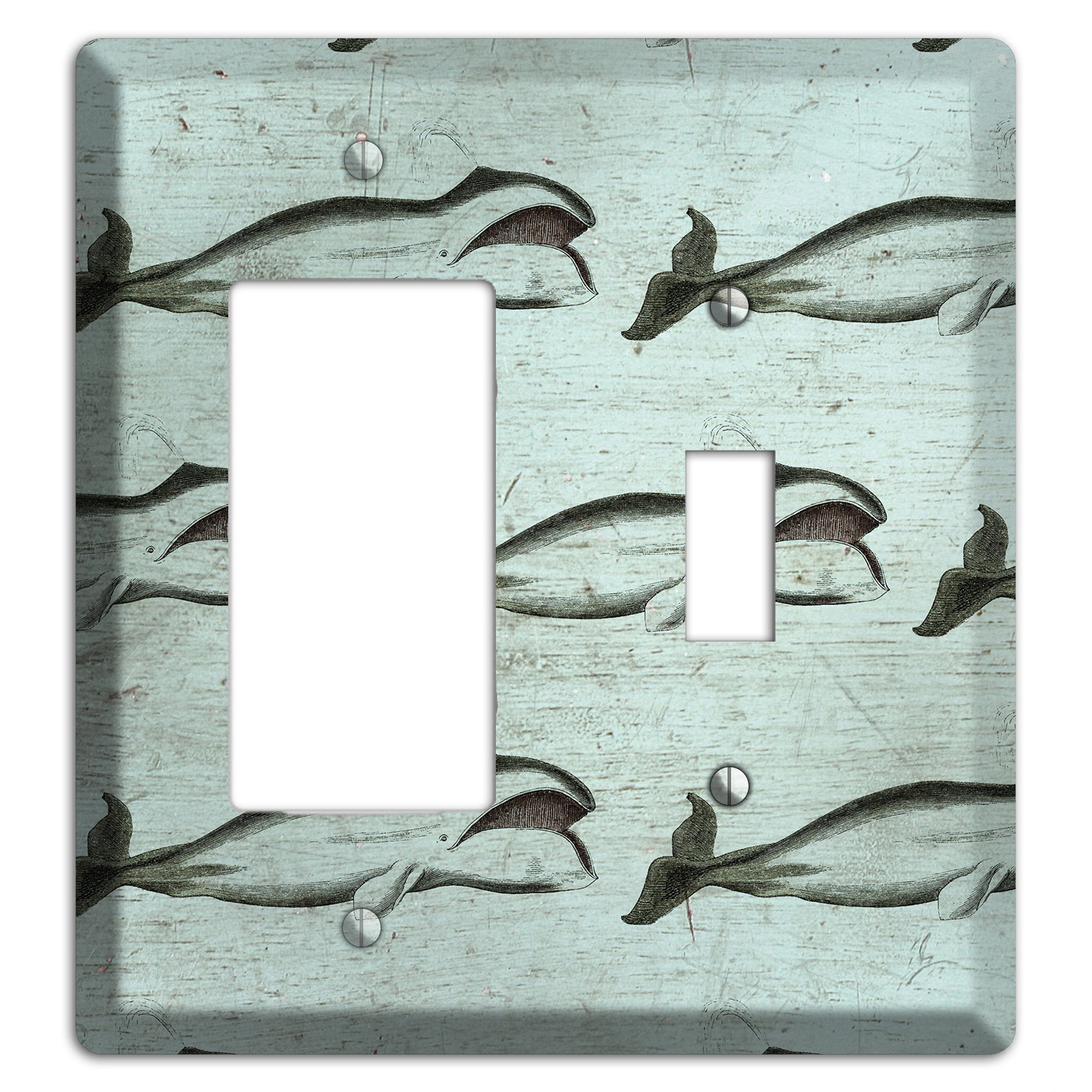 Whale Watch Rocker / Toggle Wallplate