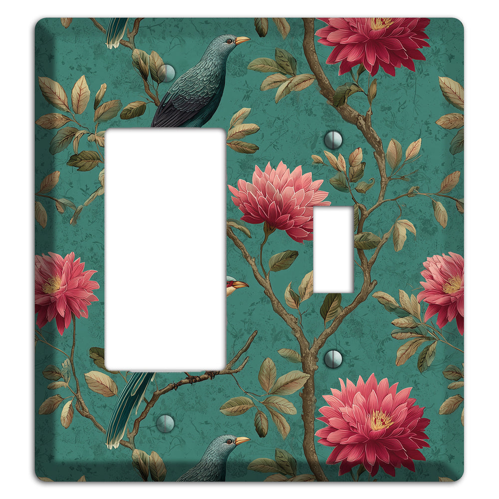 Crimson Perch Rocker / Toggle Wallplate