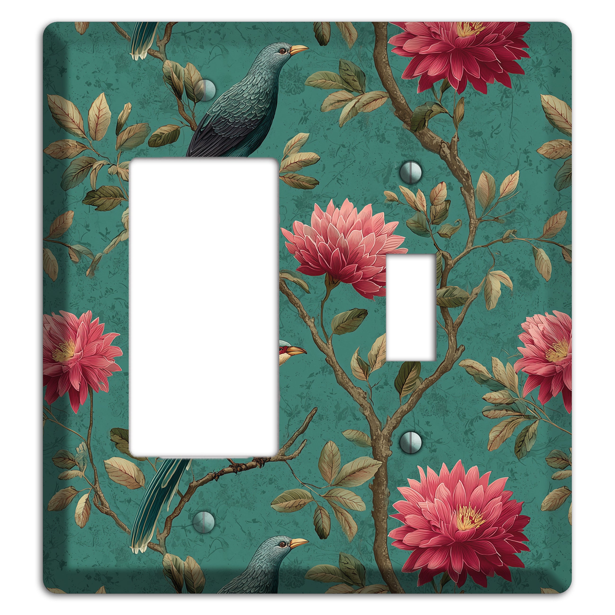 Crimson Perch Rocker / Toggle Wallplate