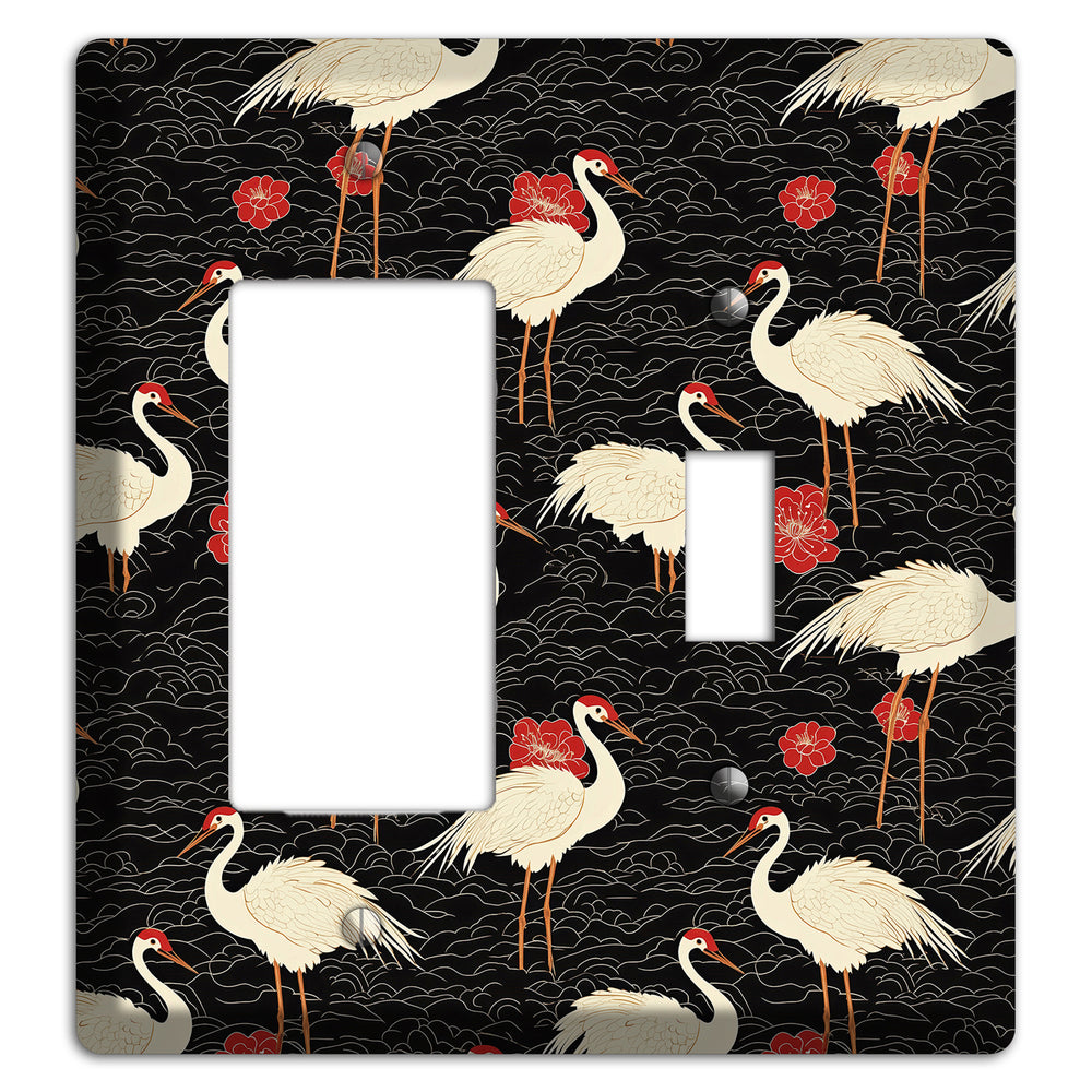 Ebony Crane Vigil Rocker / Toggle Wallplate