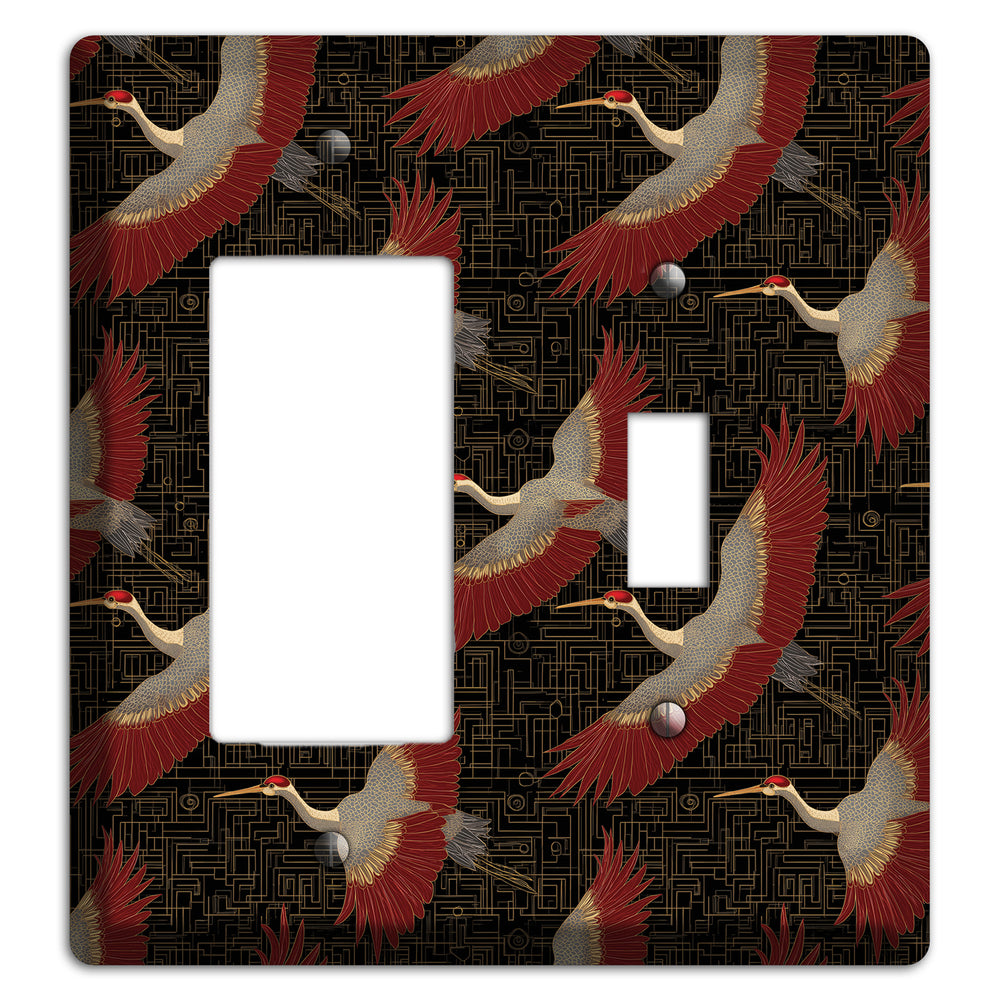 Scarlet Circuit Flight Rocker / Toggle Wallplate
