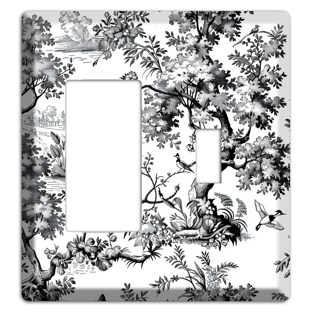 Pastoral Ink Reverie Rocker / Toggle Wallplate
