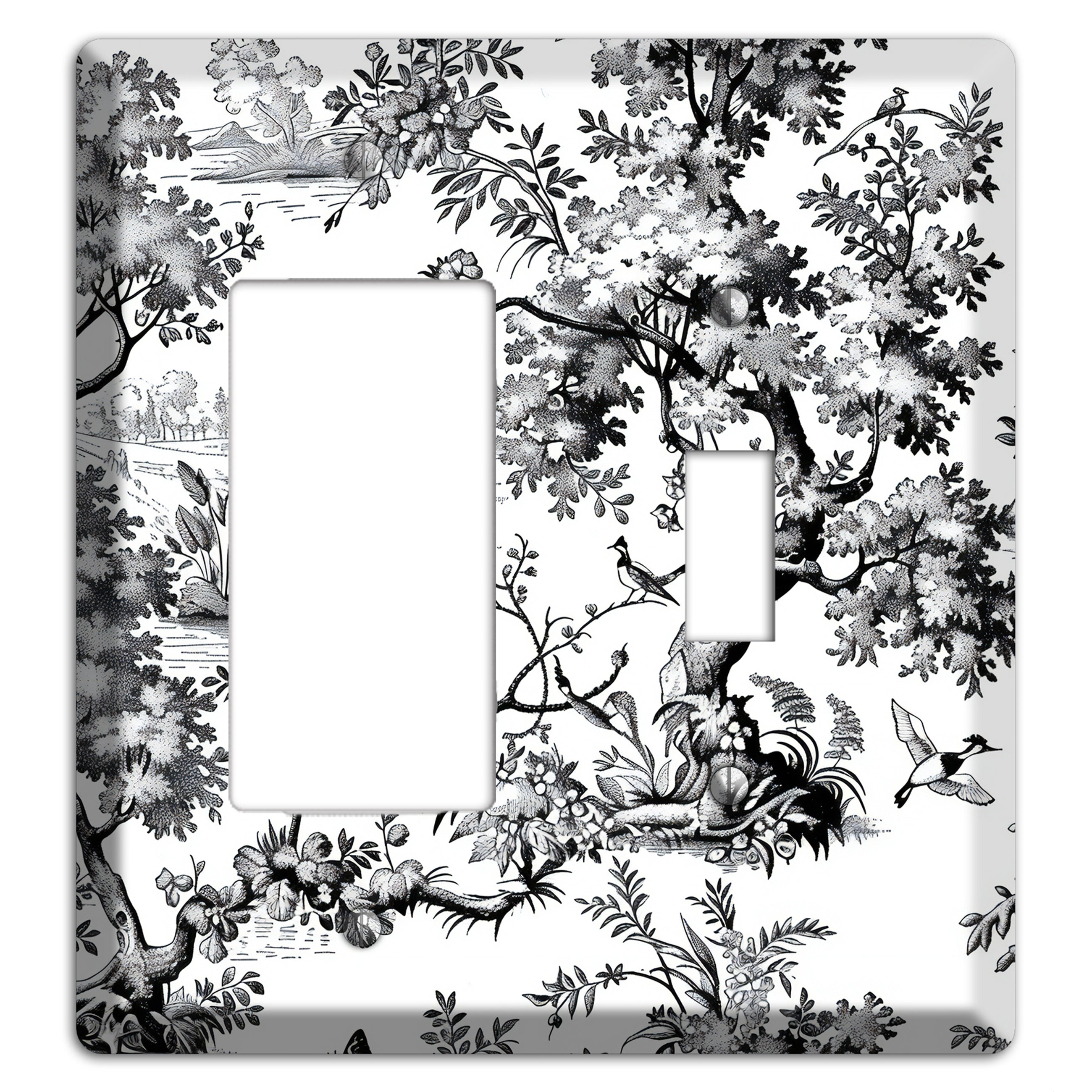 Pastoral Ink Reverie Rocker / Toggle Wallplate