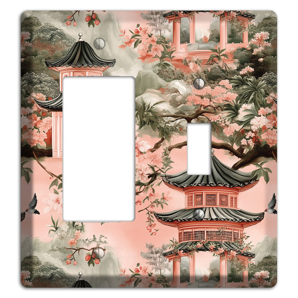 Pagoda & Plum Rocker / Toggle Wallplate