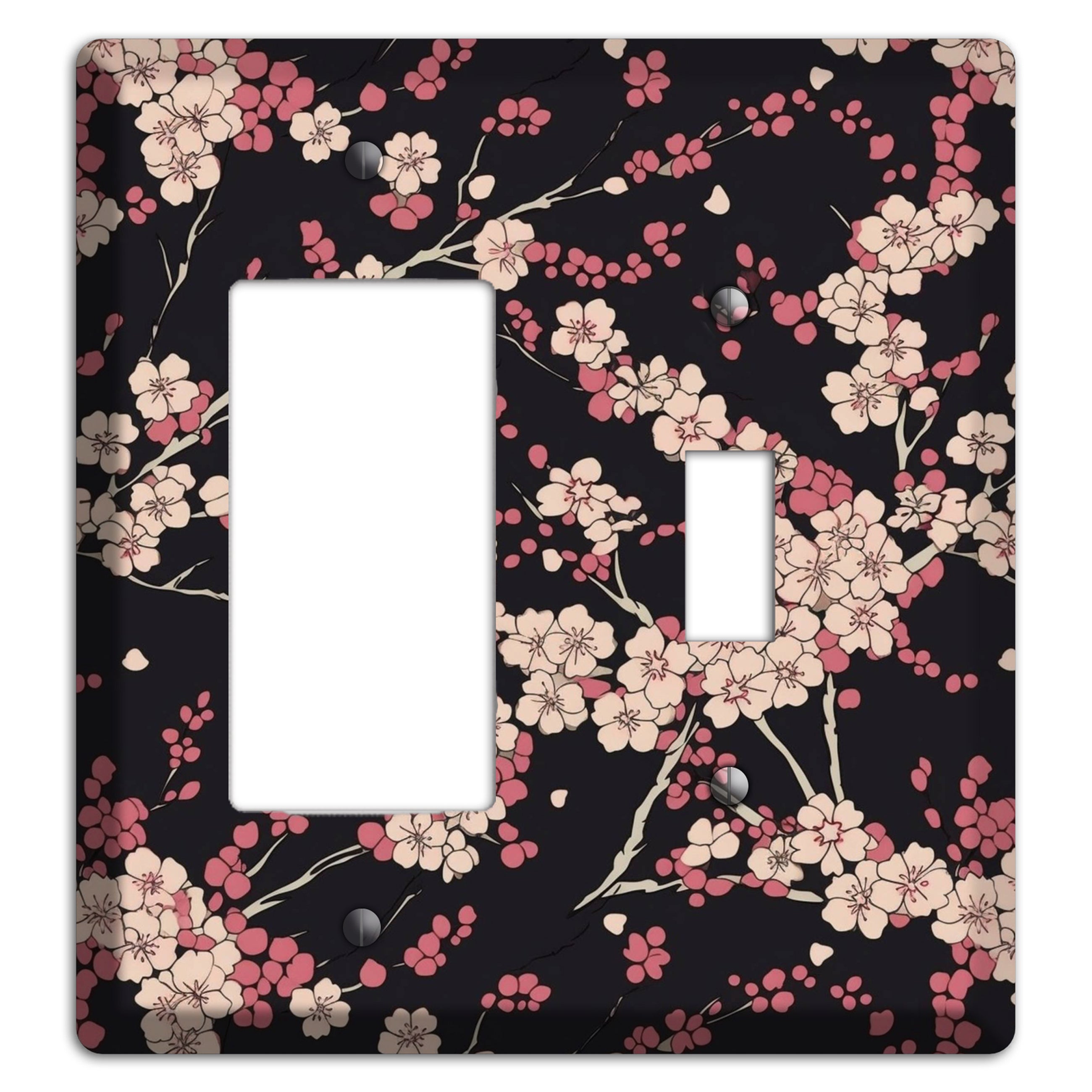 Night Blossom Drift Rocker / Toggle Wallplate
