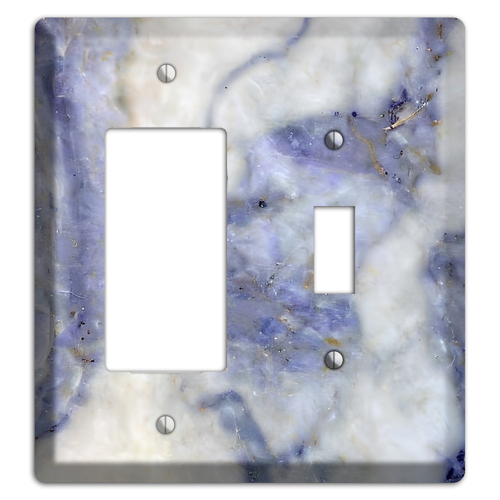 Spindle Marble Rocker / Toggle Wallplate