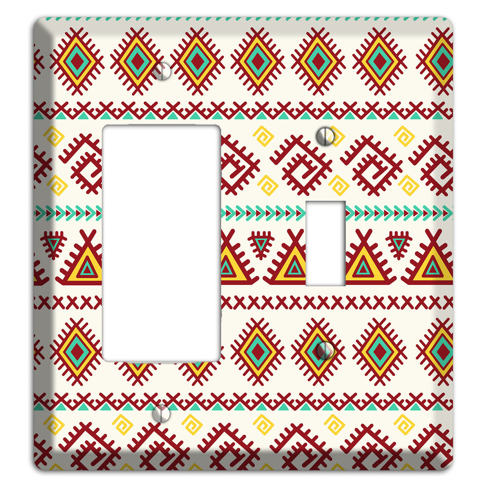 Crimson Tapestry Rocker / Toggle Wallplate
