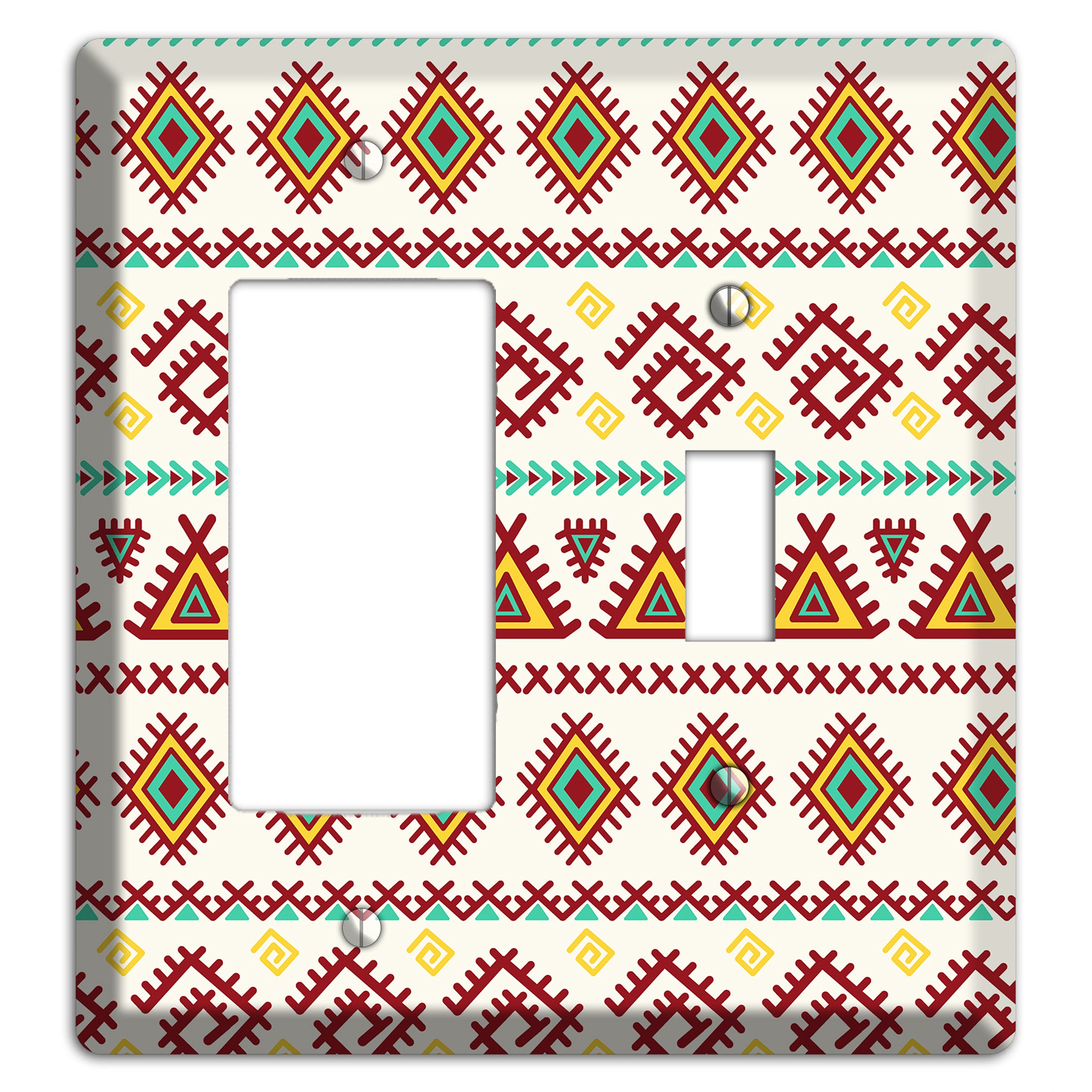 Crimson Tapestry Rocker / Toggle Wallplate
