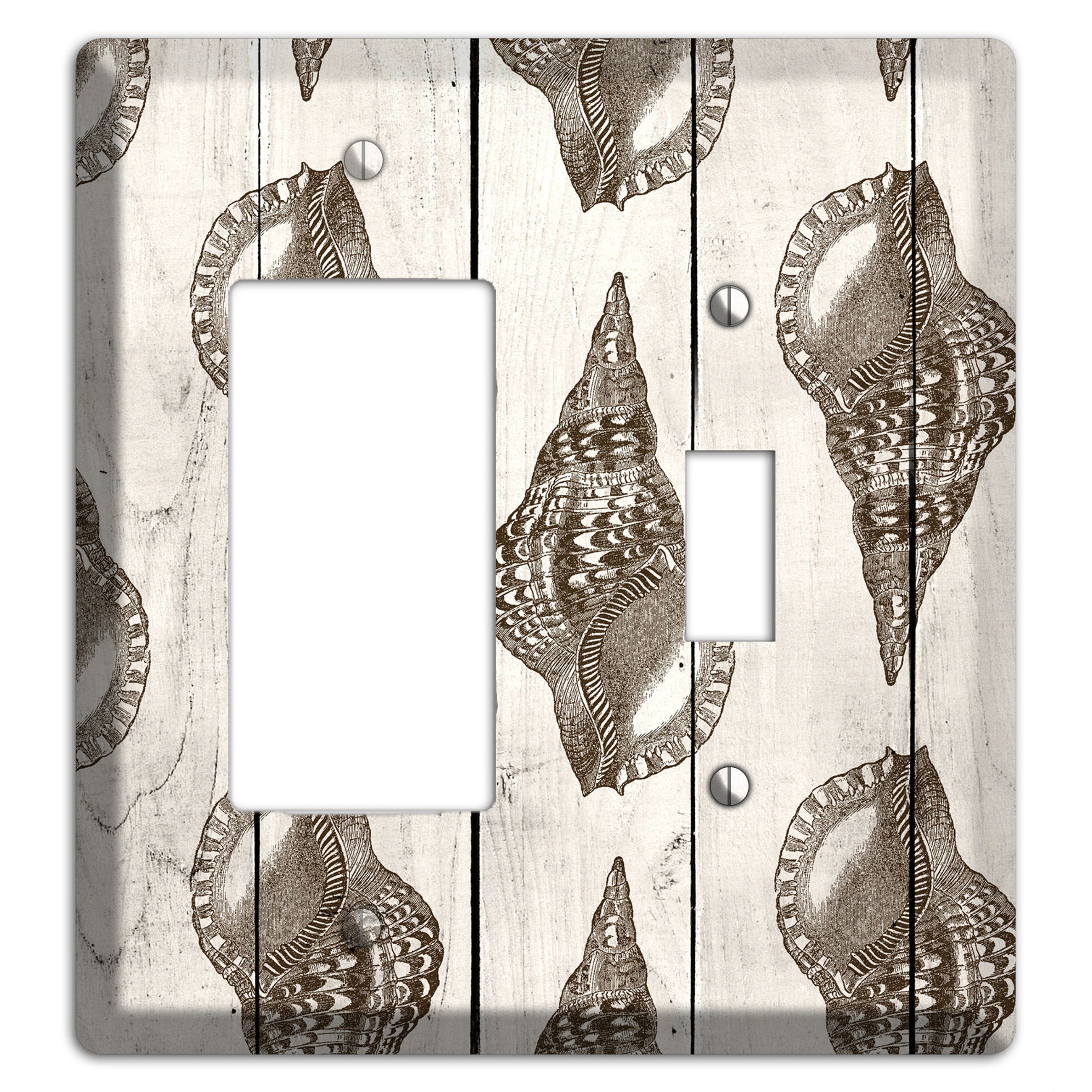 Shellbound Shore Rocker / Toggle Wallplate