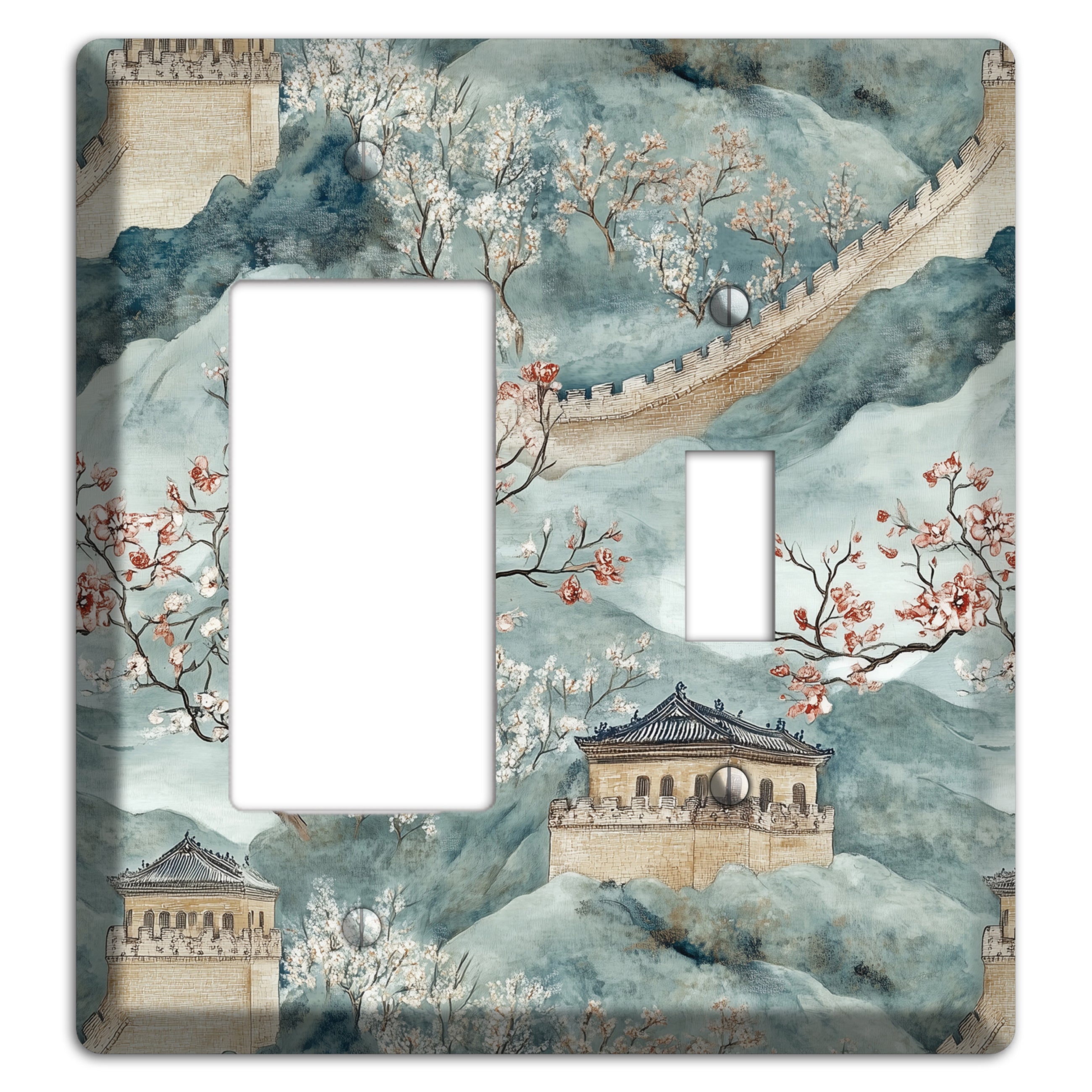 Rampart & Blossom Rocker / Toggle Wallplate