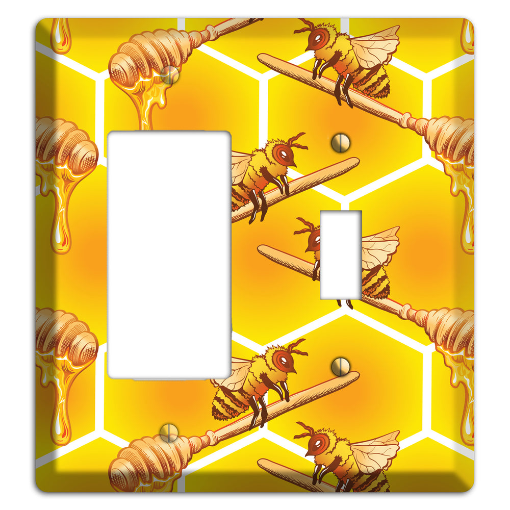 Golden Hive Ritual Rocker / Toggle Wallplate