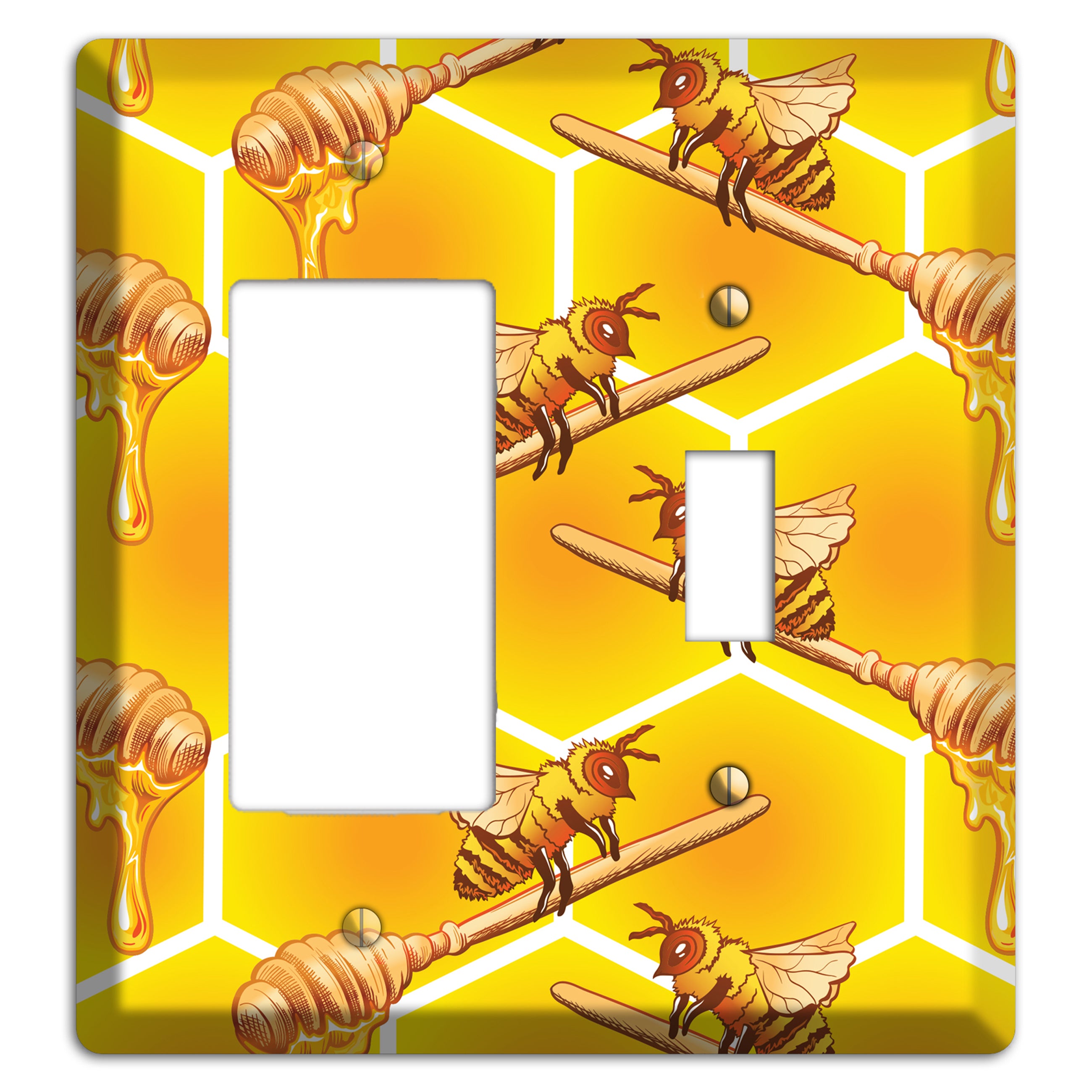 Golden Hive Ritual Rocker / Toggle Wallplate