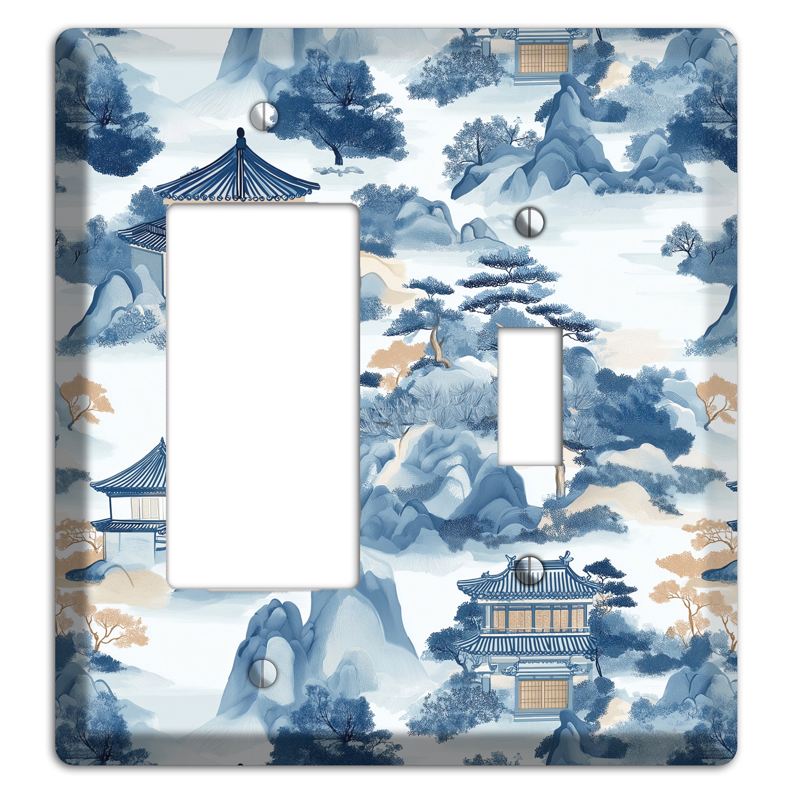 Jade Mountain Retreat Rocker / Toggle Wallplate