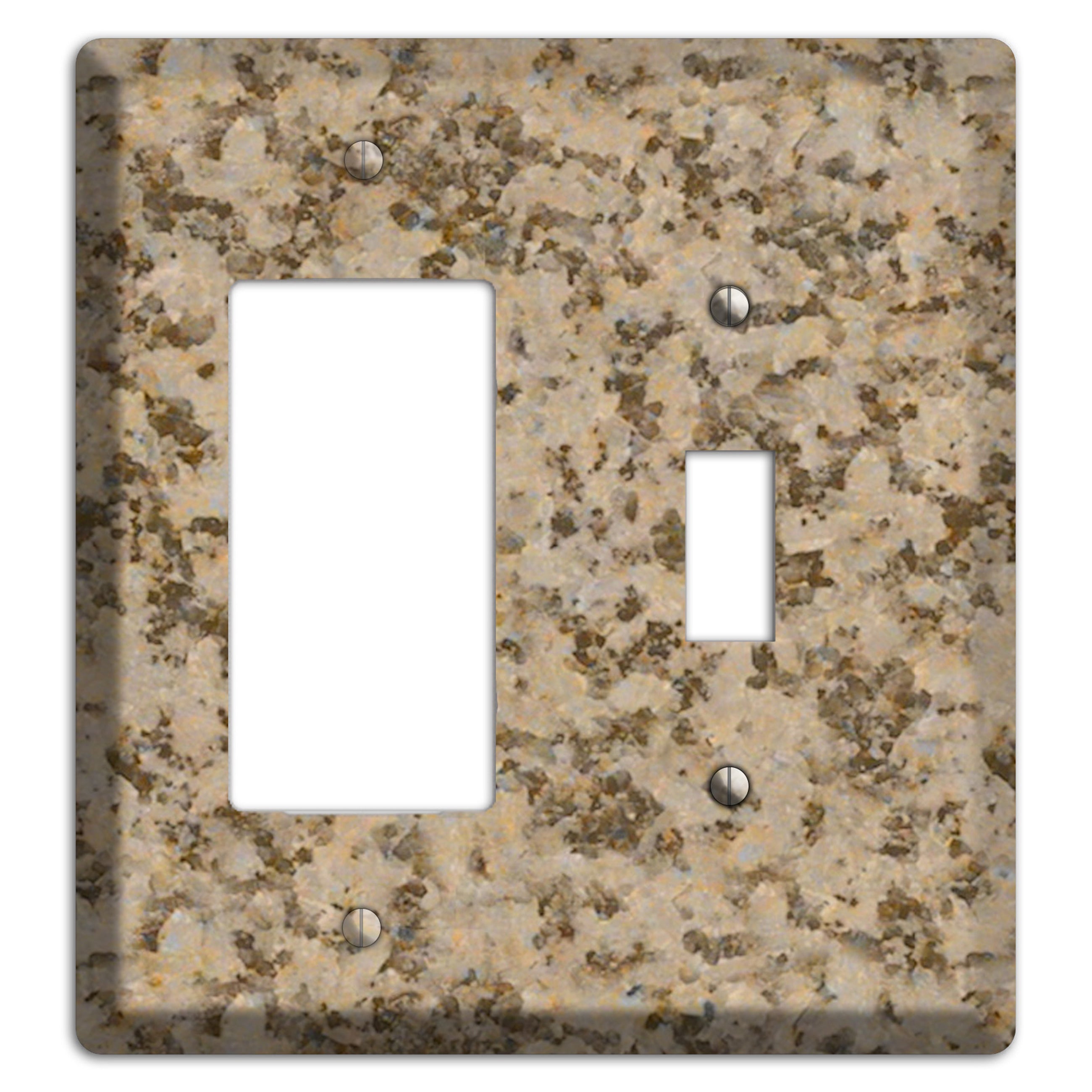Giallo Santa Cecilia Granite Rocker / Toggle Wallplate