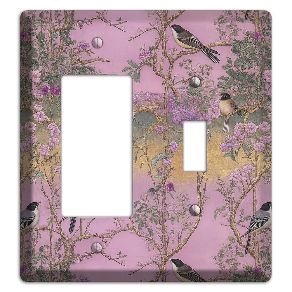 Songbird Twilight Garden Rocker / Toggle Wallplate
