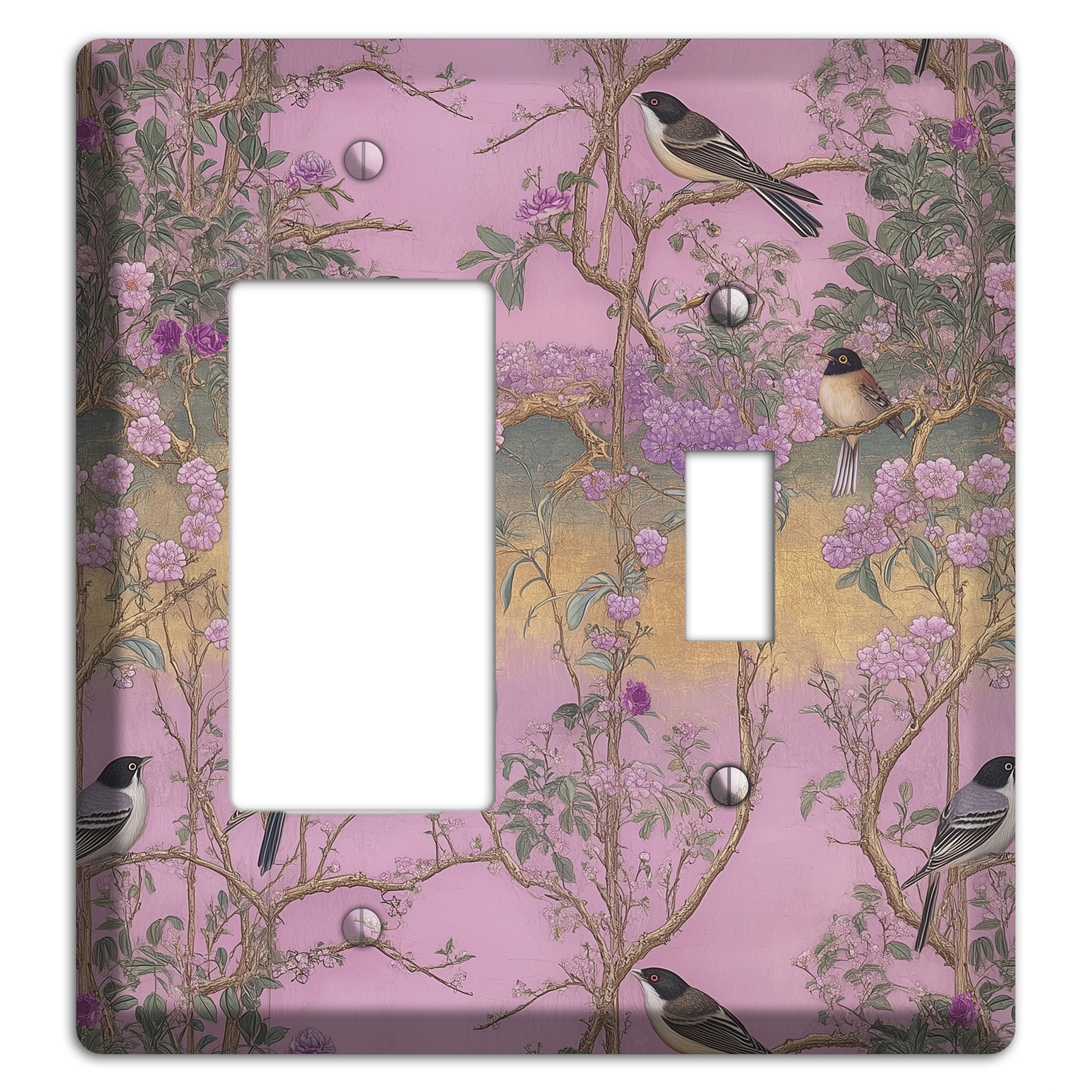 Songbird Twilight Garden Rocker / Toggle Wallplate