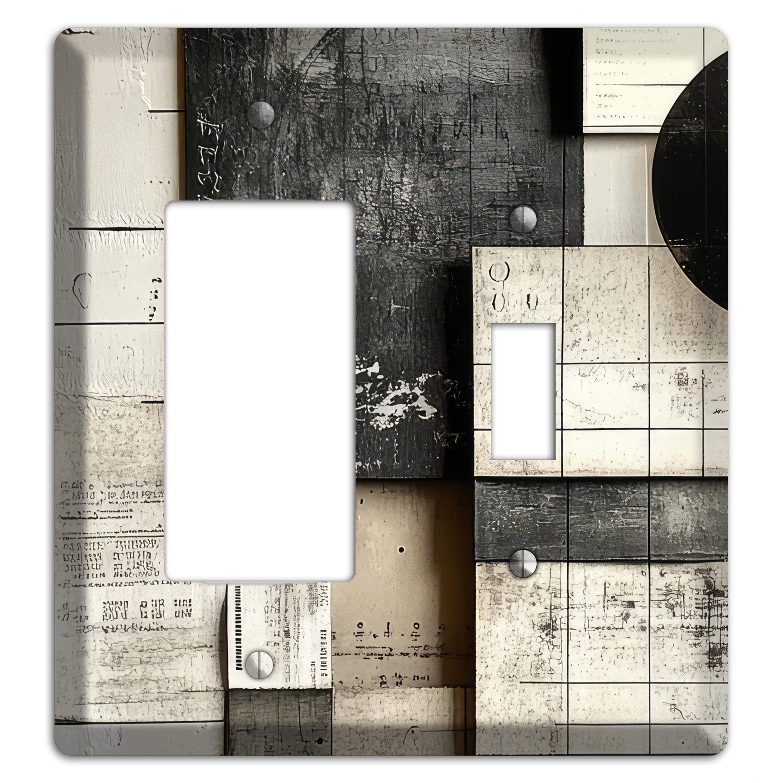 Lunar Grid Archive Rocker / Toggle Wallplate