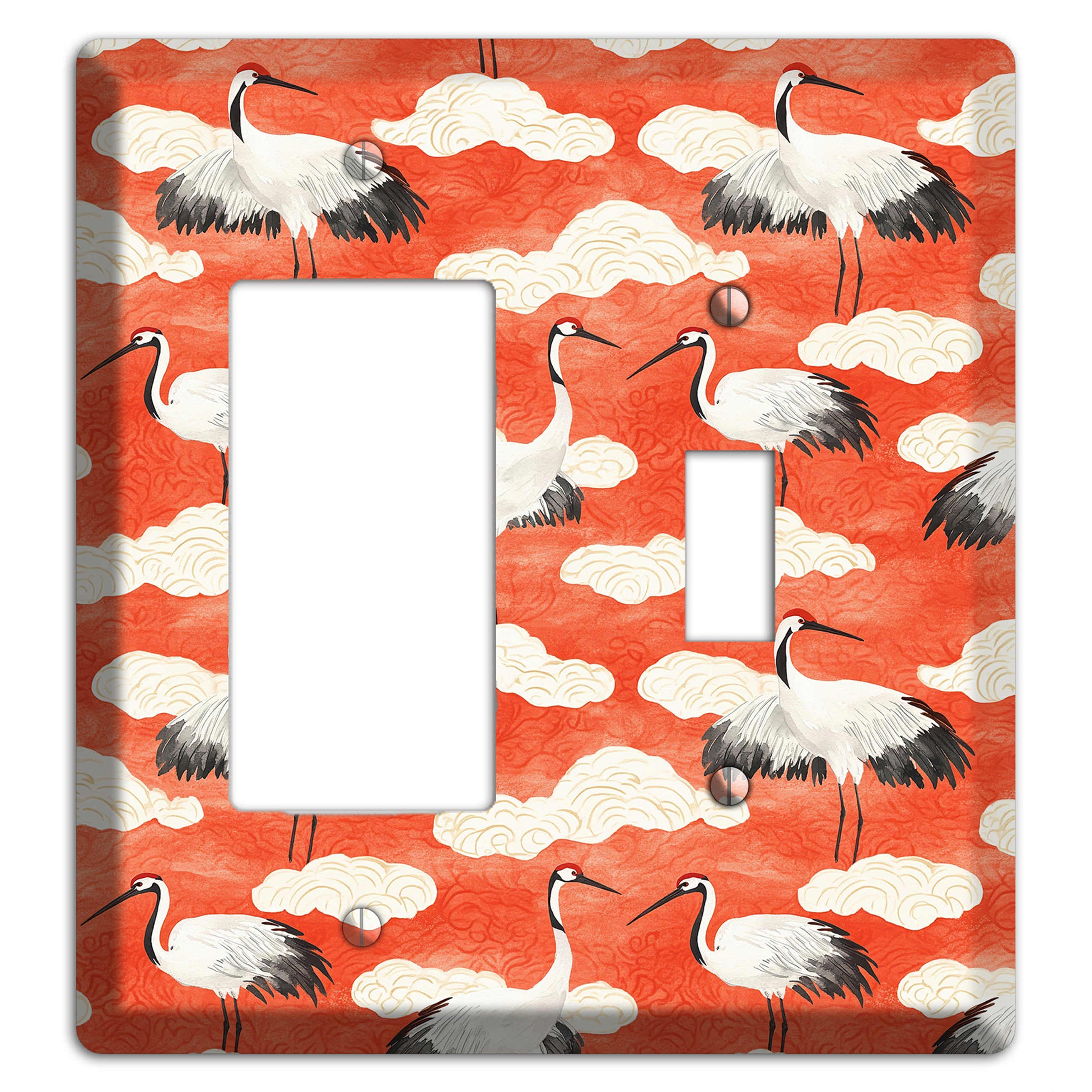 Vermillion Cloud Ceremony Rocker / Toggle Wallplate