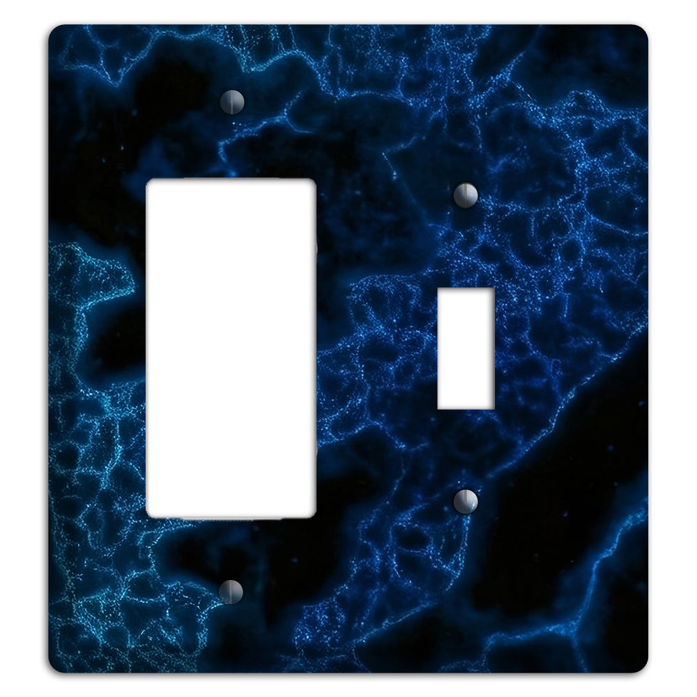 Midnight Marble Rocker / Toggle Wallplate