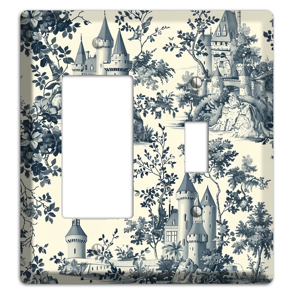 Castle & Crown Rocker / Toggle Wallplate