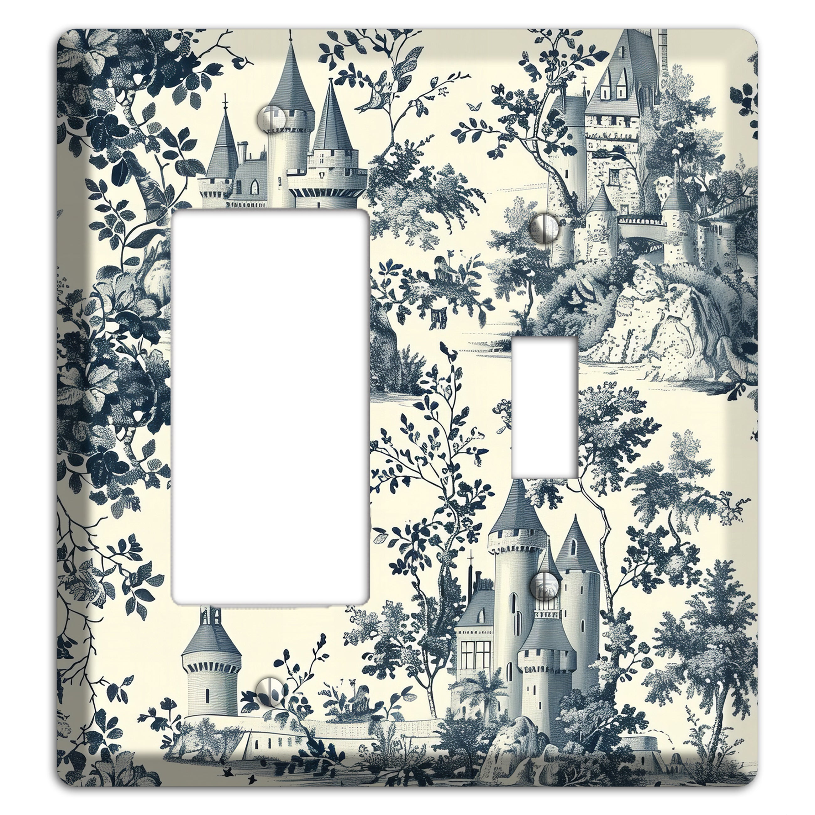 Castle & Crown Rocker / Toggle Wallplate