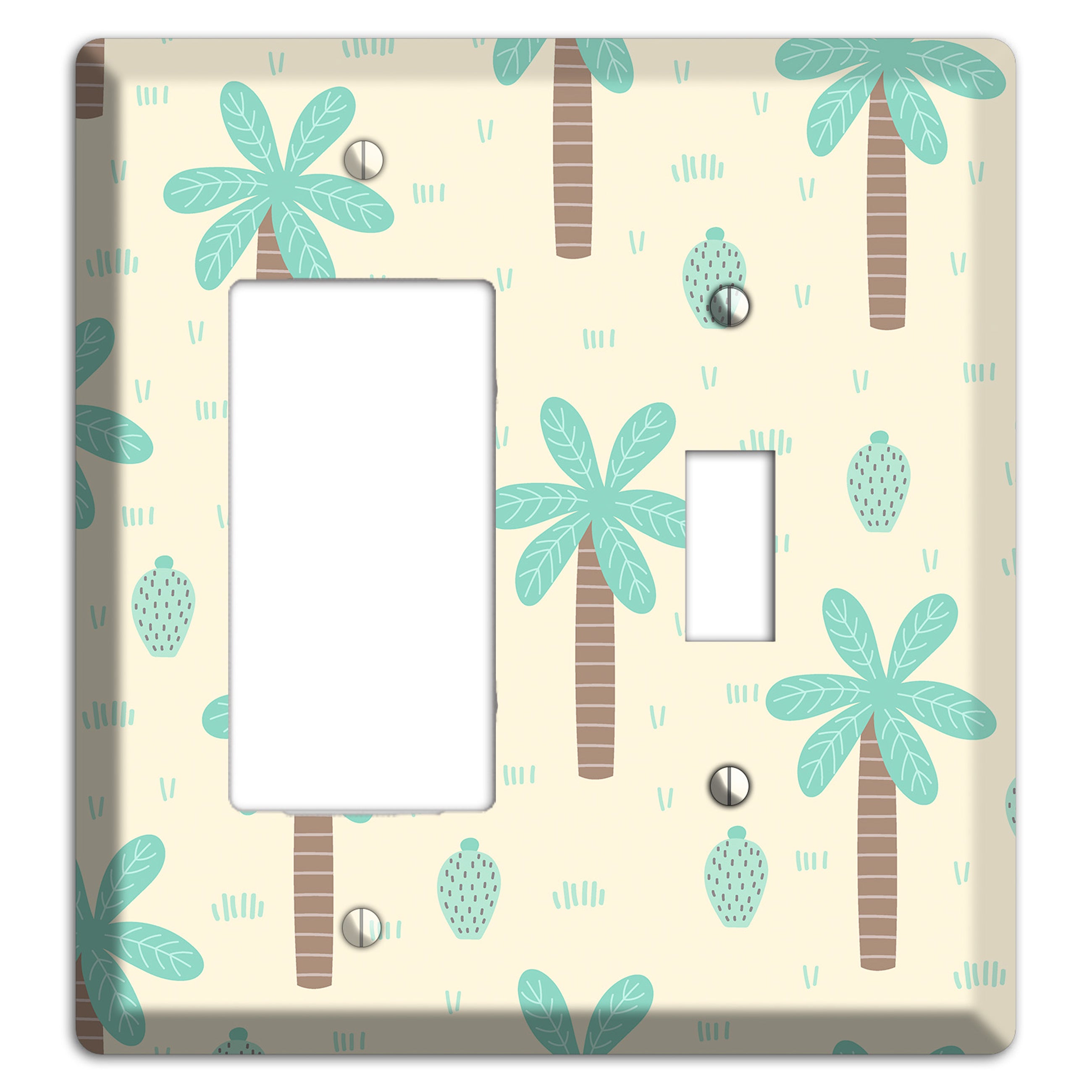 Dino Palmscape Rocker / Toggle Wallplate