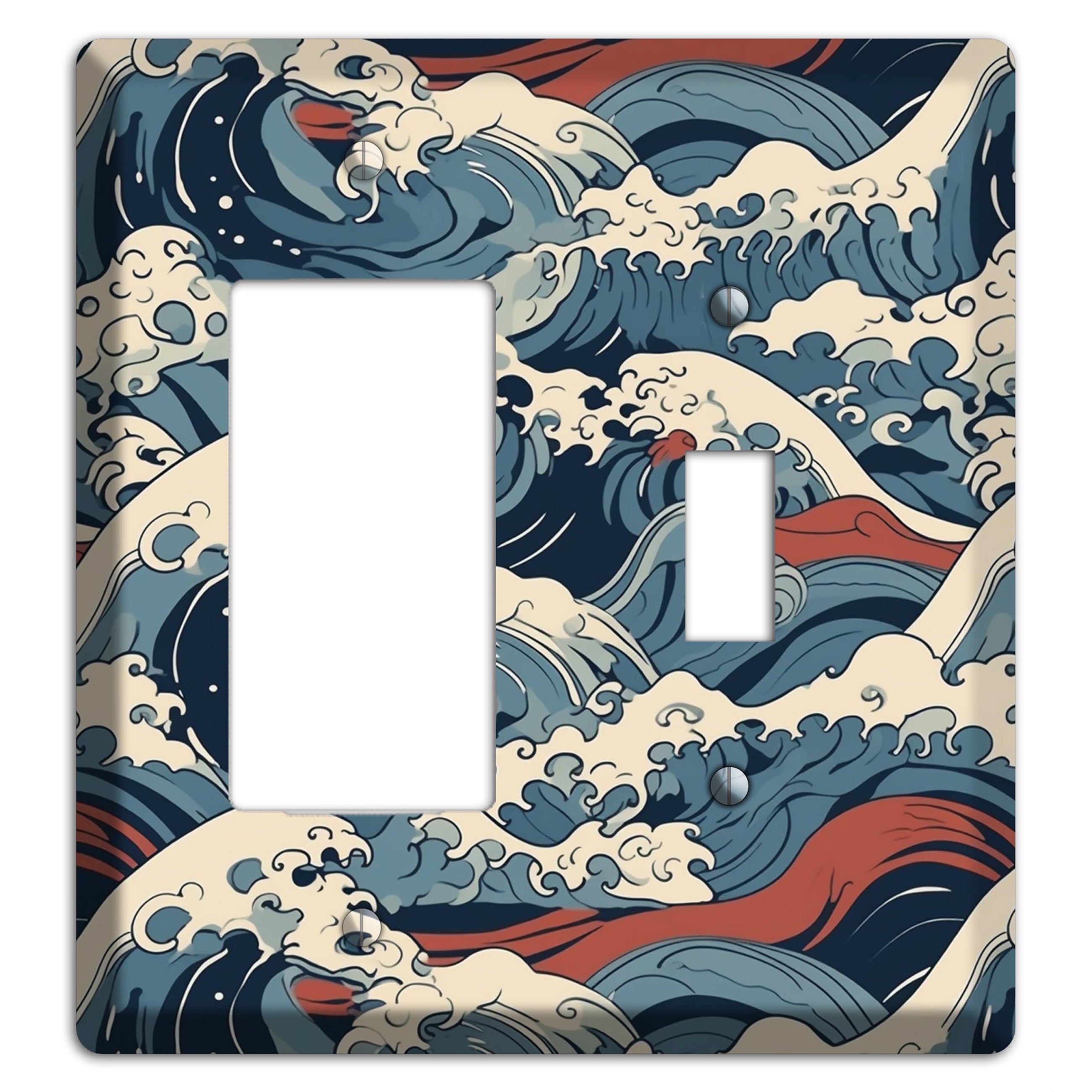 Crashing Tide Fury Rocker / Toggle Wallplate