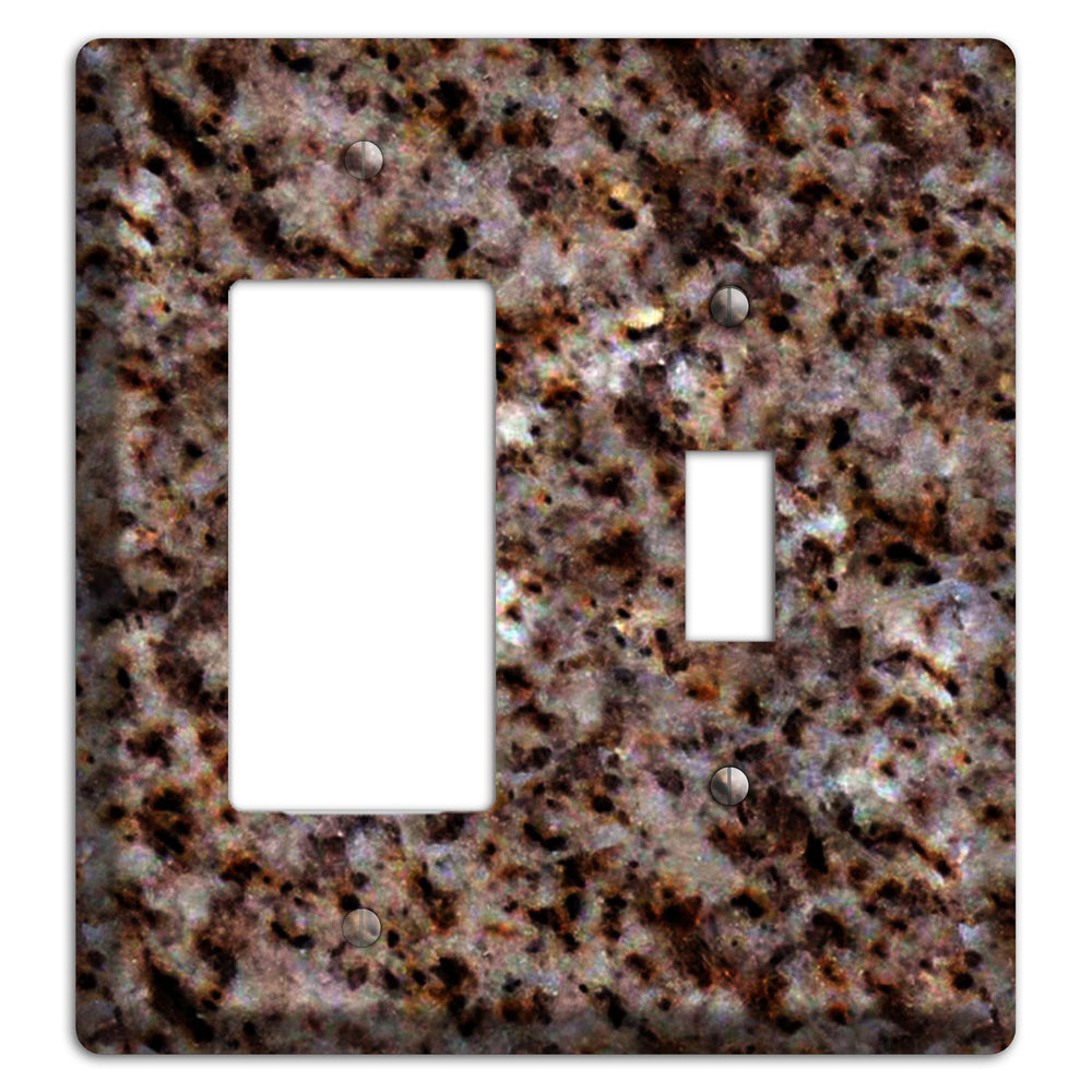 Baltic Brown Granite Rocker / Toggle Wallplate