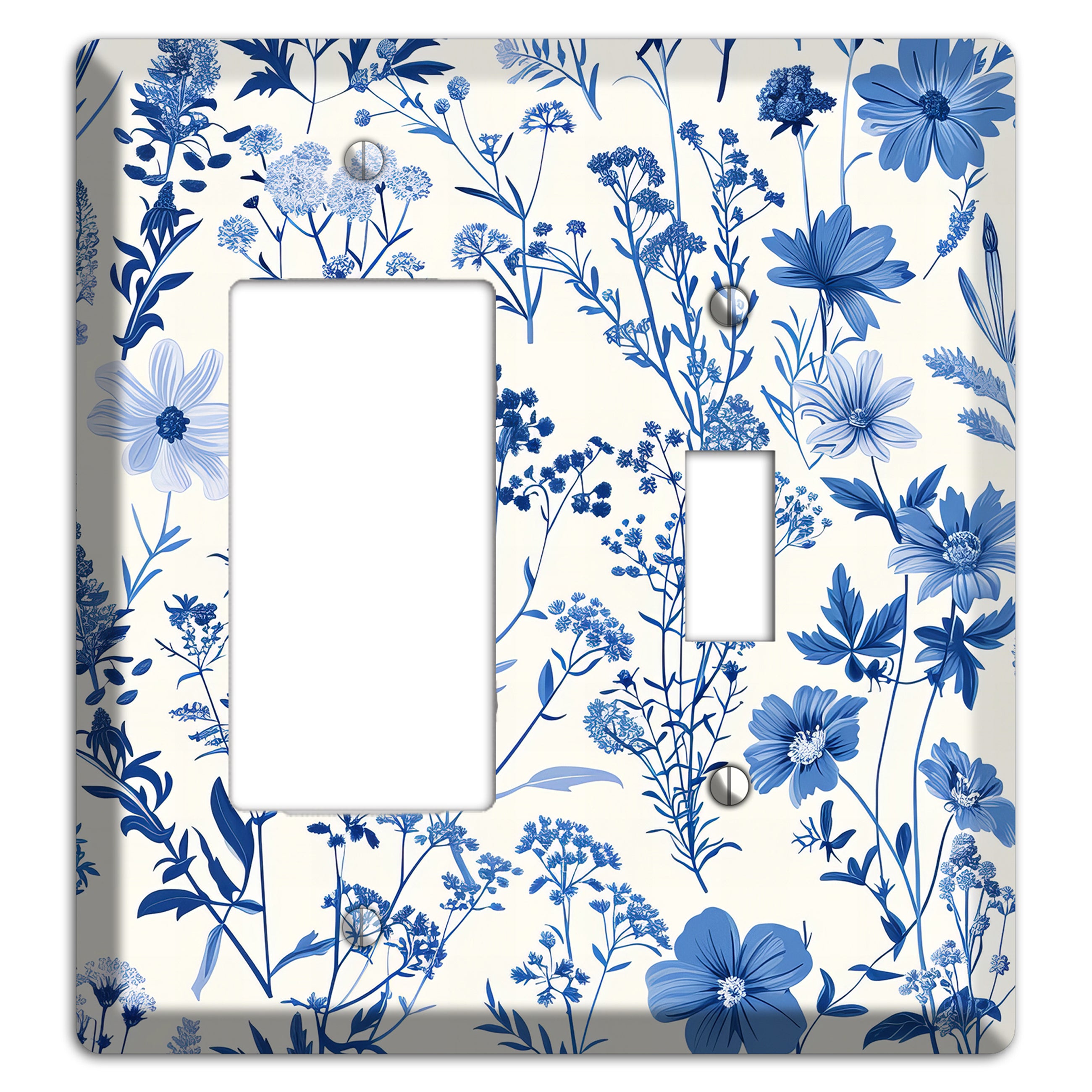 Meadow in Monochrome Rocker / Toggle Wallplate