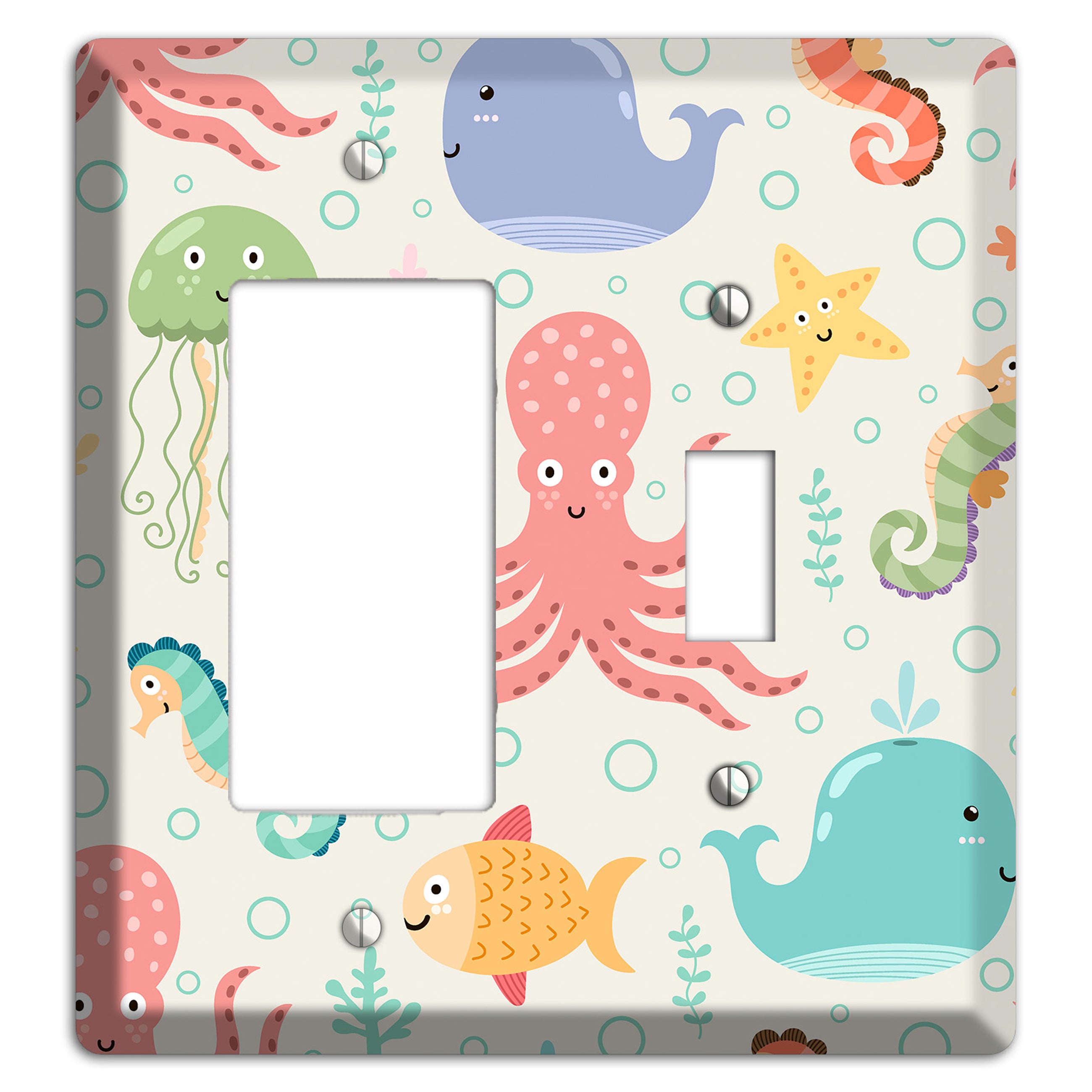 Ocean Buddies Rocker / Toggle Wallplate