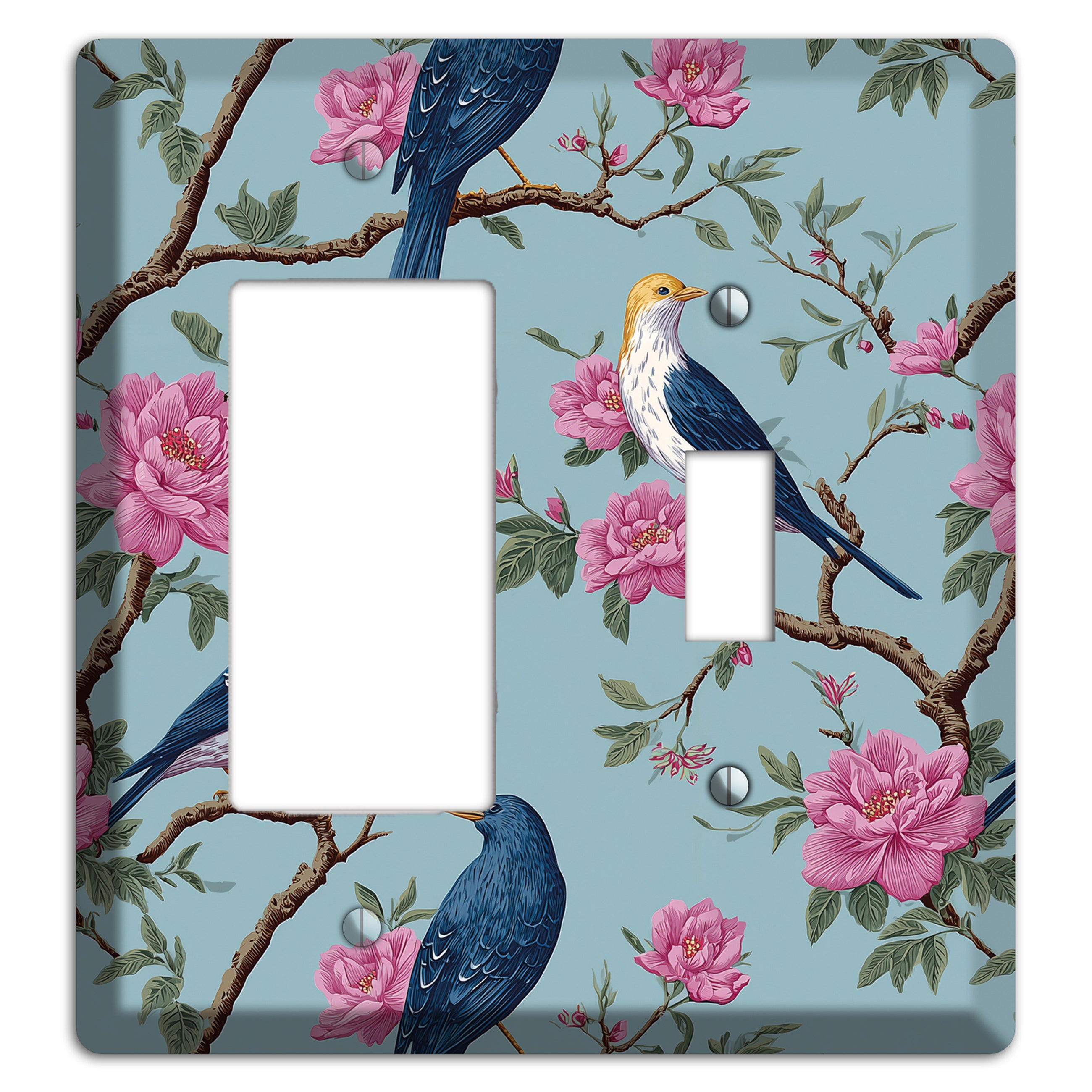 Blossom & Wing Rocker / Toggle Wallplate