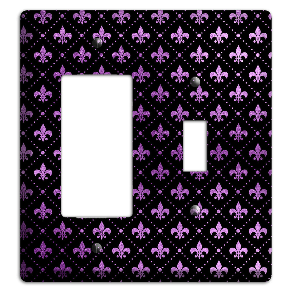 Royal Lilac Grid Rocker / Toggle Wallplate