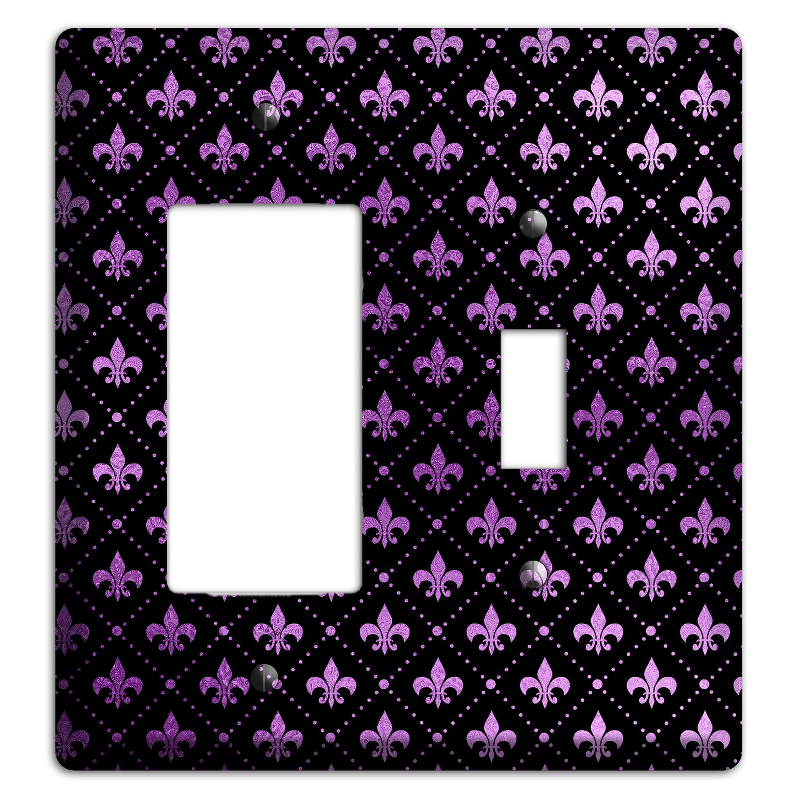 Royal Lilac Grid Rocker / Toggle Wallplate