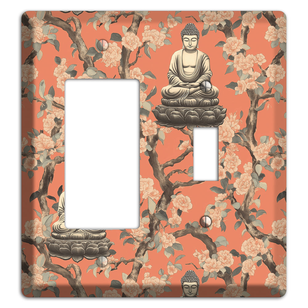 Lotus & Bough Rocker / Toggle Wallplate