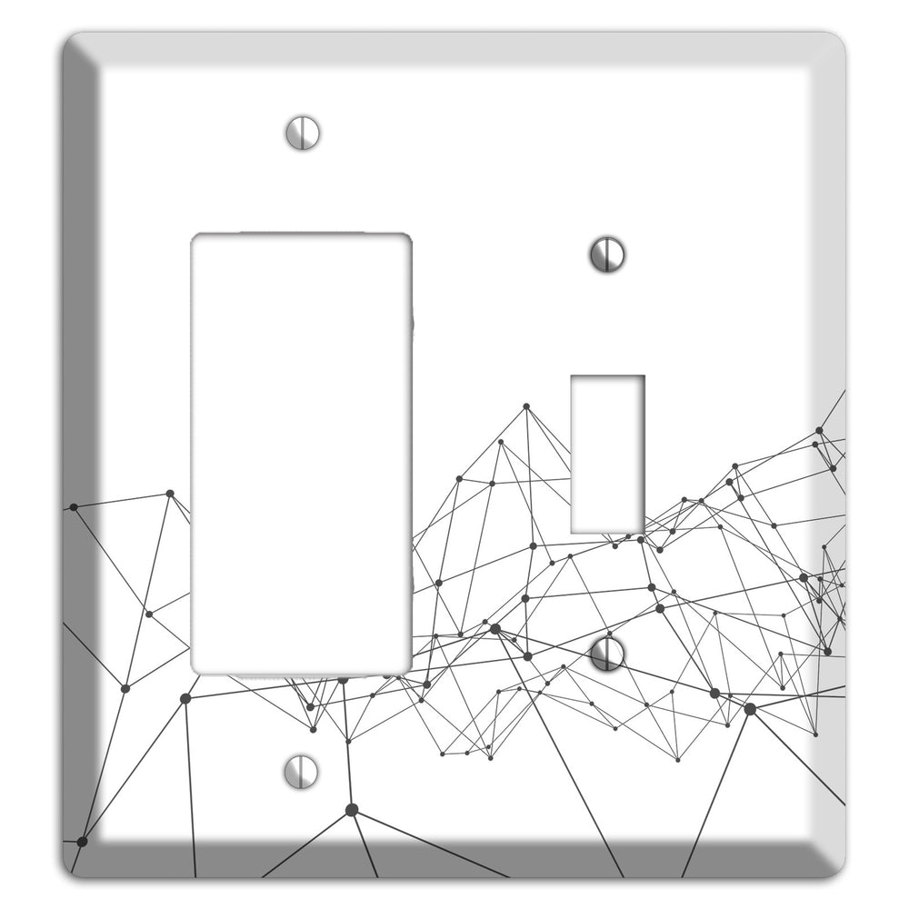 Fractured Cartography Rocker / Toggle Wallplate