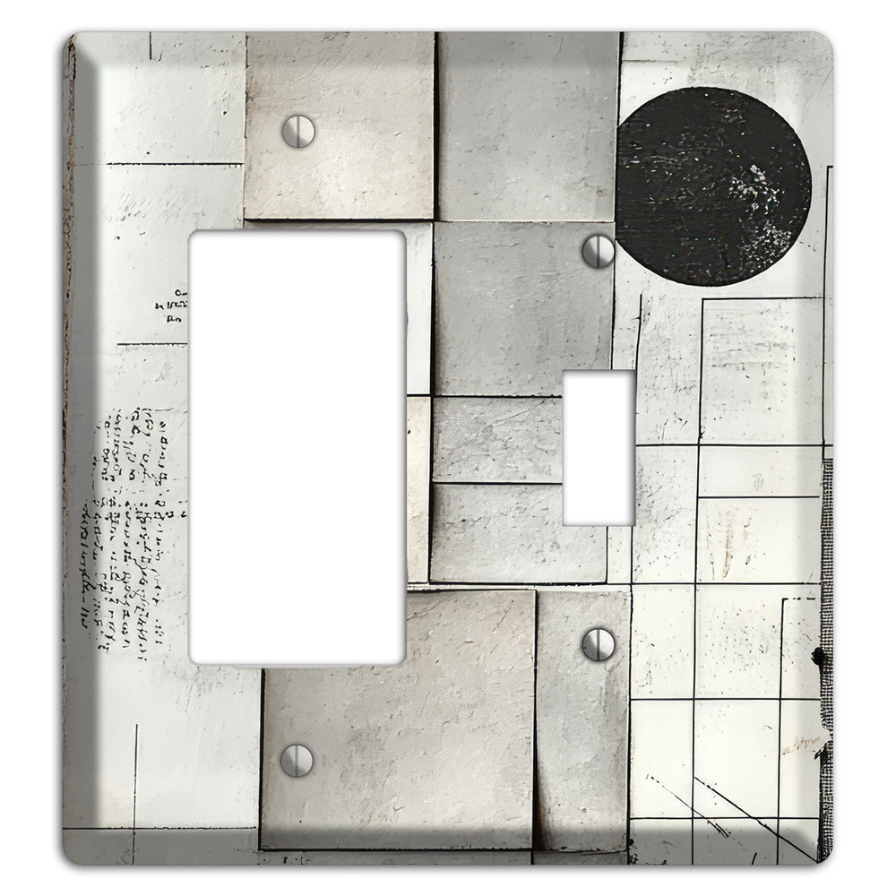 Cartographer's Quiet Ruin Rocker / Toggle Wallplate