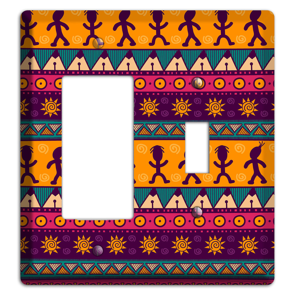 Tribal Rhythm Rocker / Toggle Wallplate