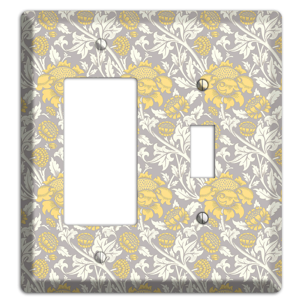 Golden Peony Lace Rocker / Toggle Wallplate