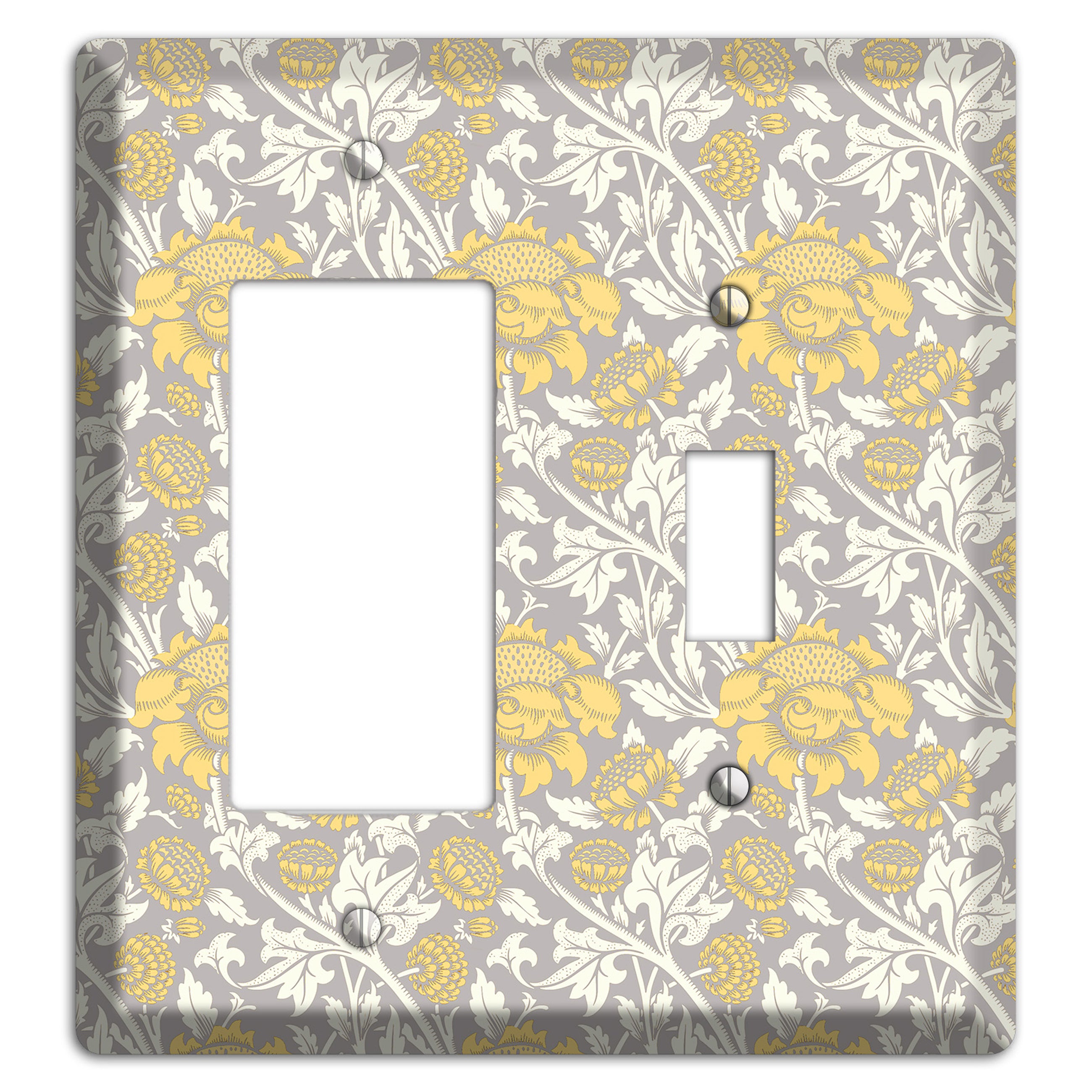 Golden Peony Lace Rocker / Toggle Wallplate