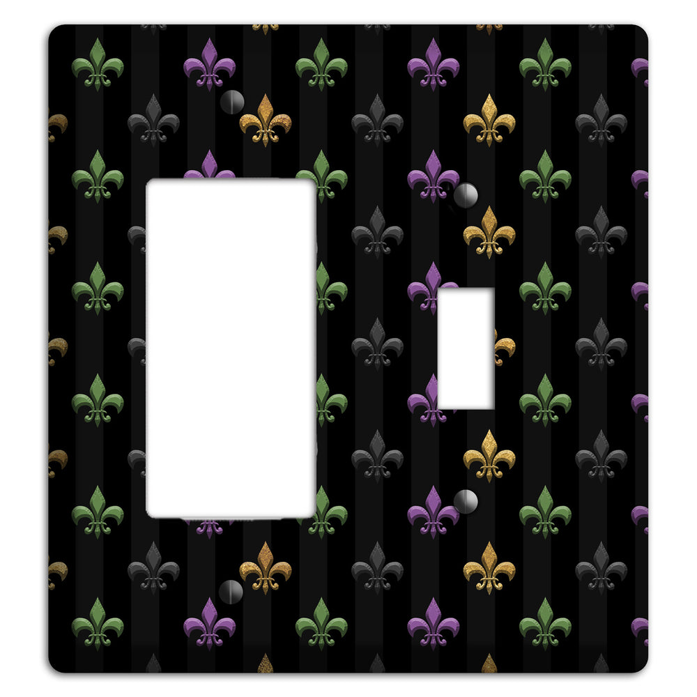 Midnight Fleur Rocker / Toggle Wallplate