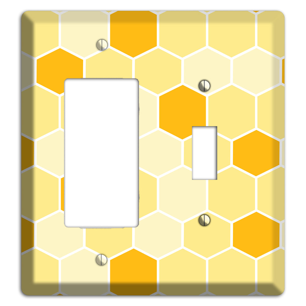 Honeycomb Harvest Rocker / Toggle Wallplate