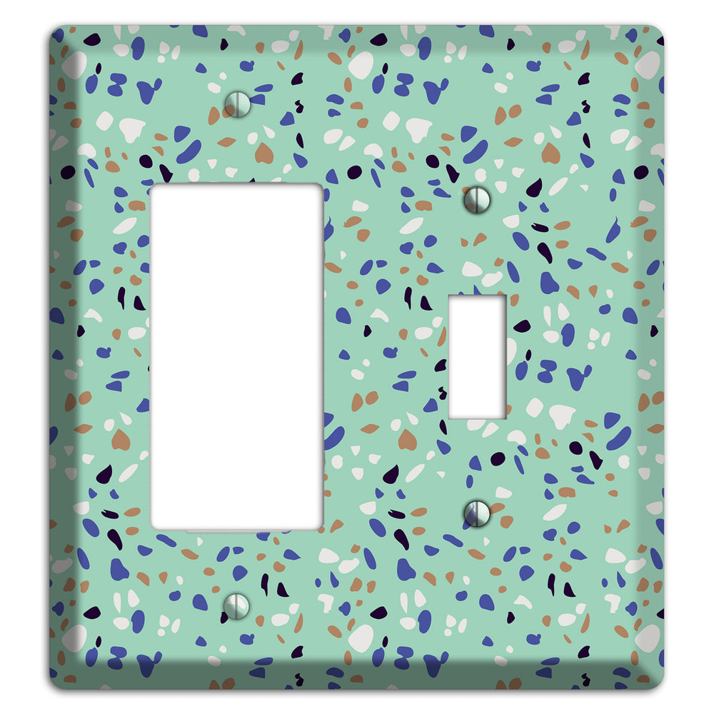 Sea Breeze Confetti Rocker / Toggle Wallplate
