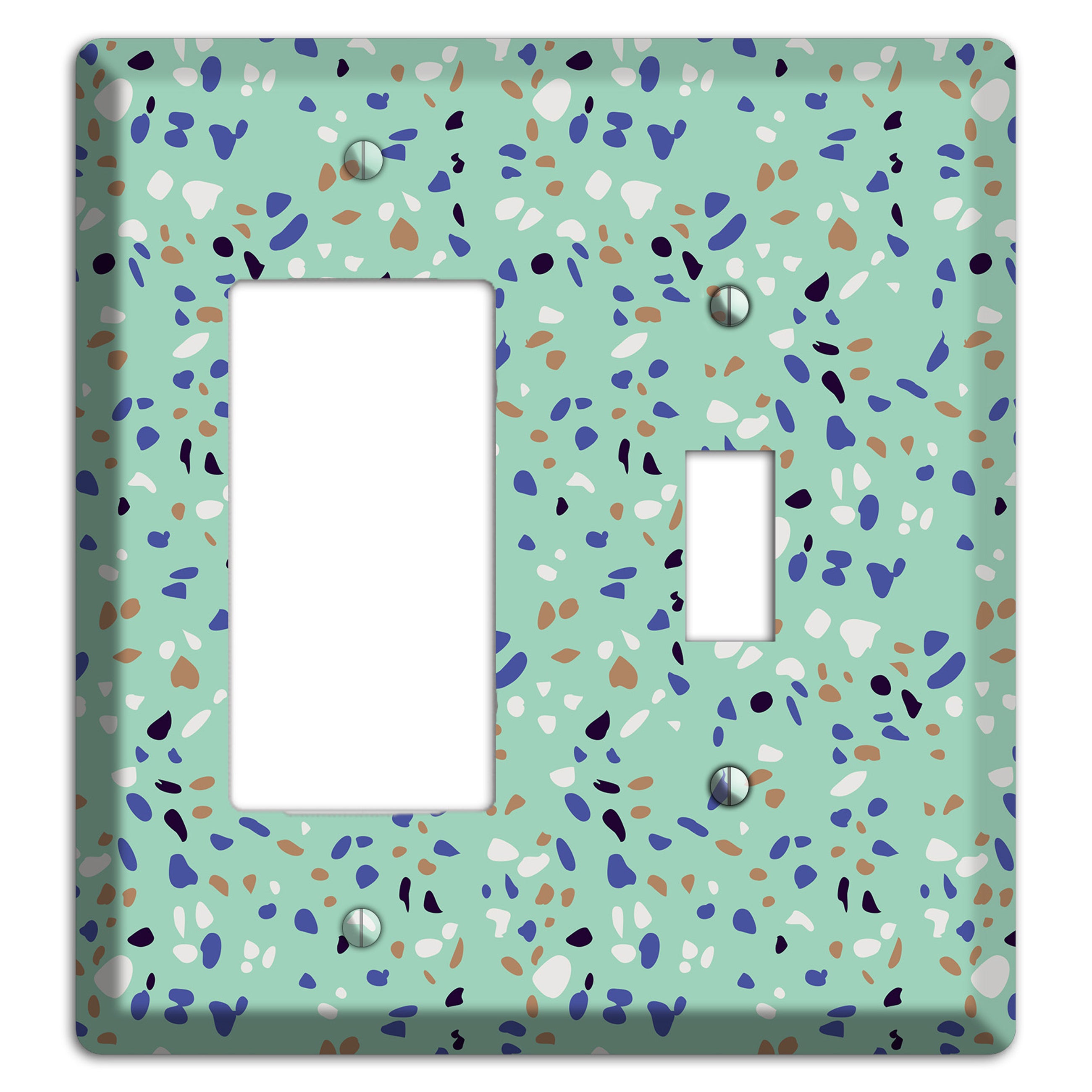 Sea Breeze Confetti Rocker / Toggle Wallplate