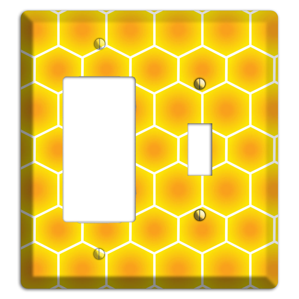 Liquid Gold Grid Rocker / Toggle Wallplate
