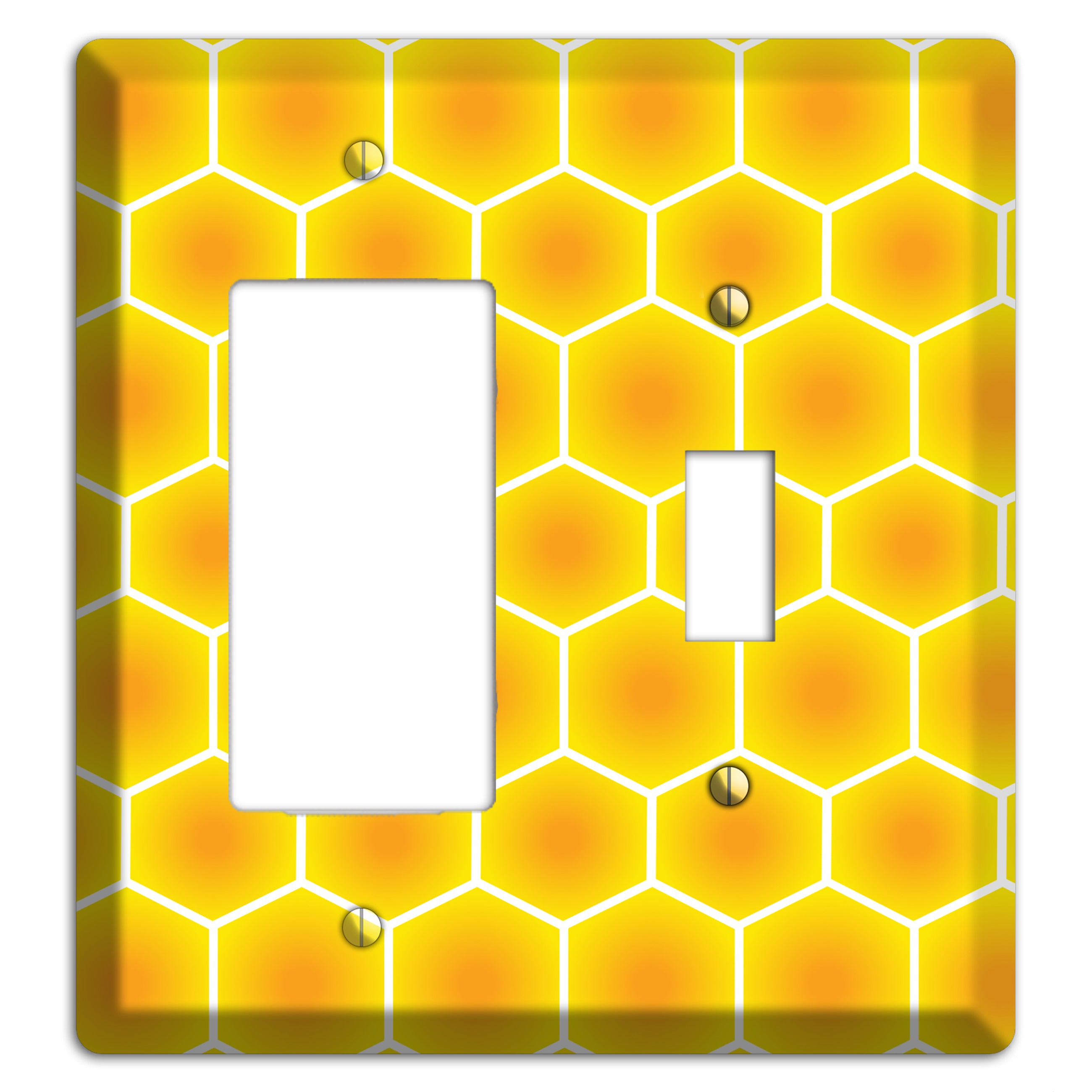 Liquid Gold Grid Rocker / Toggle Wallplate