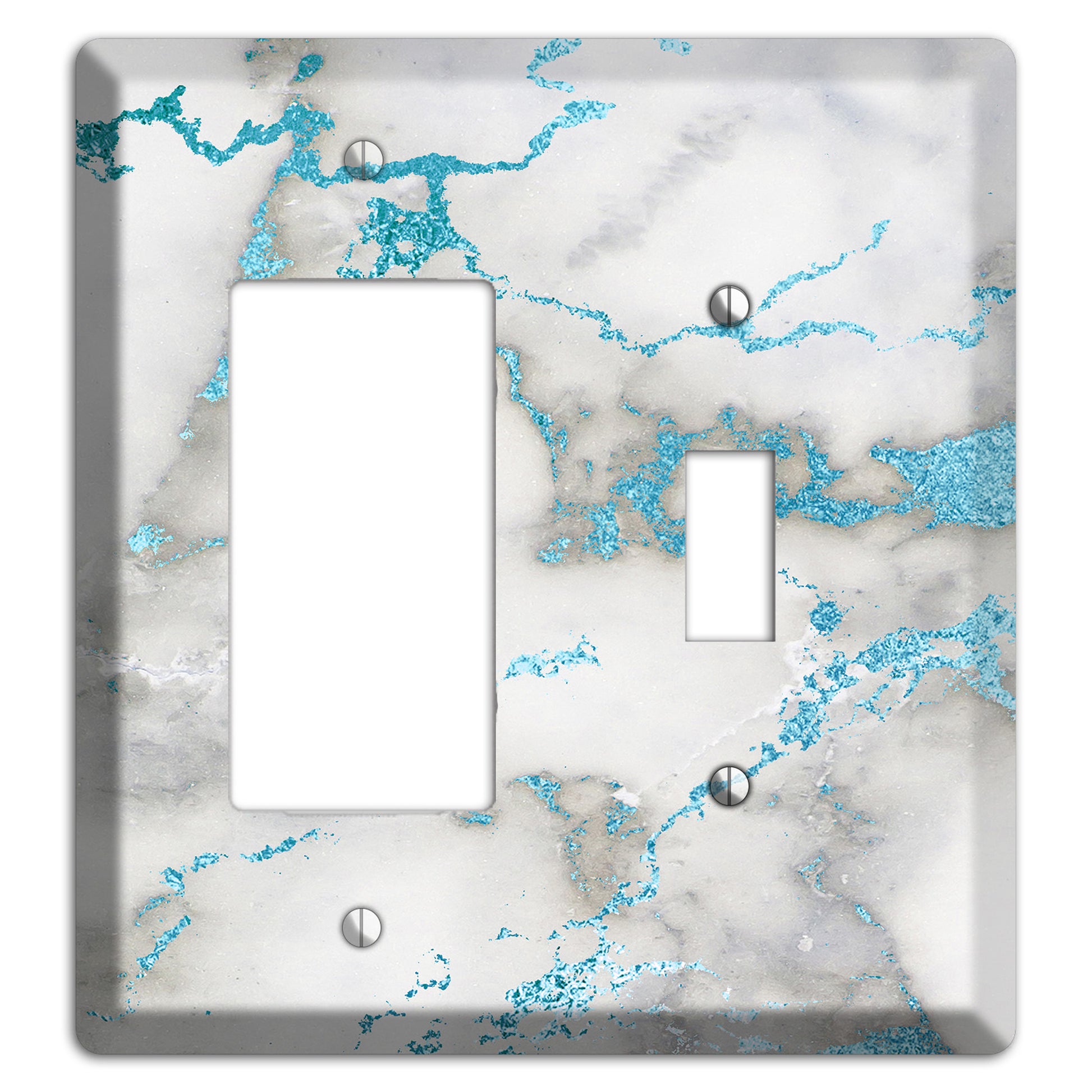 Gumbo Marble Rocker / Toggle Wallplate