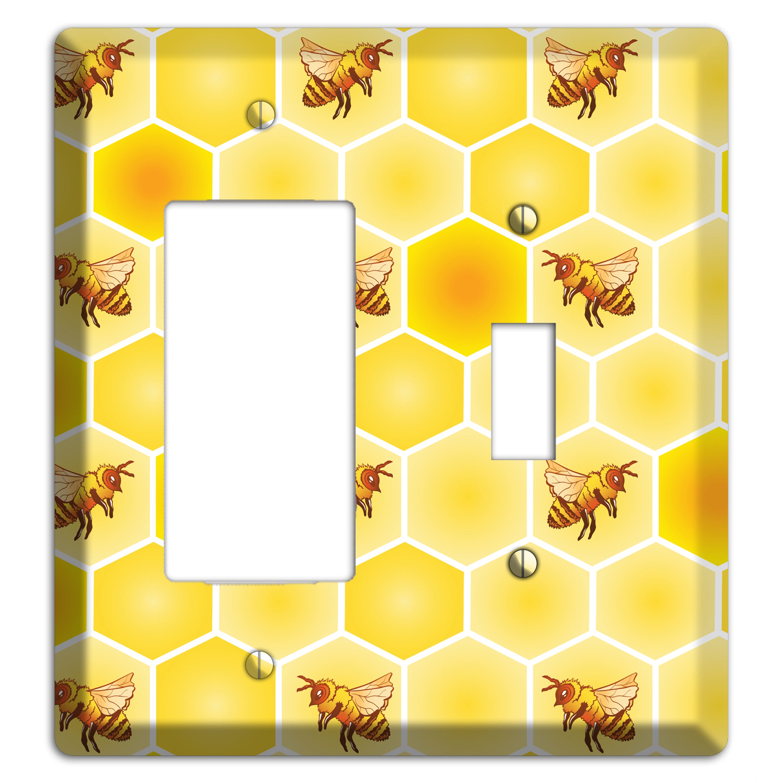 Honeycomb Colony Rocker / Toggle Wallplate