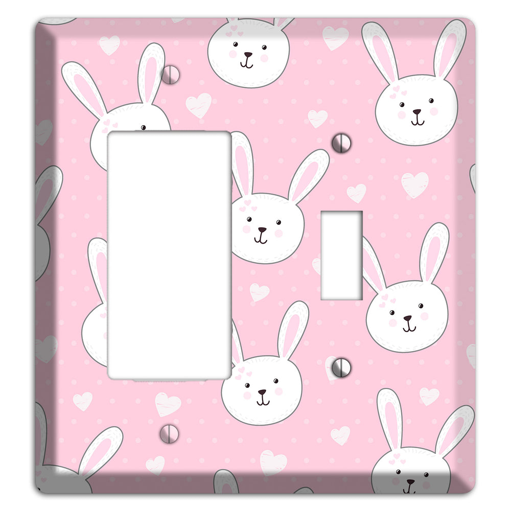 Bunny Love Rocker / Toggle Wallplate