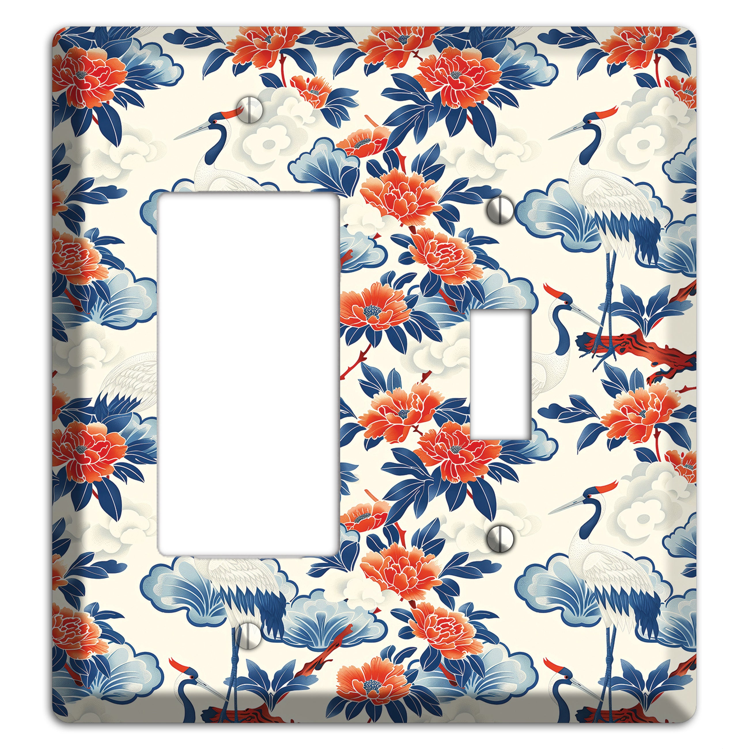 Peony & Crane Fete Rocker / Toggle Wallplate